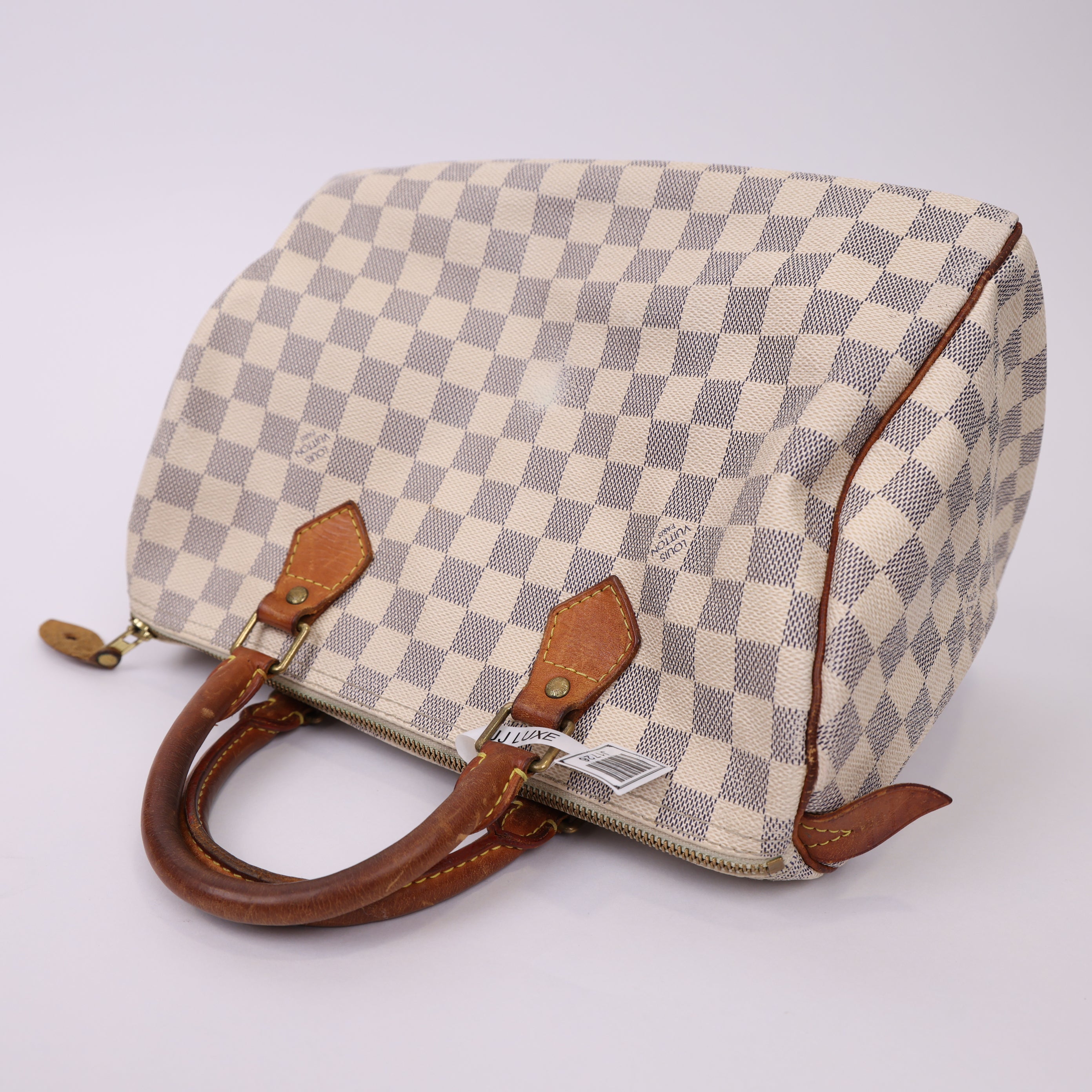 J1726 LOUIS VUITTON SPEEDY 30 DAMERO AZUR SHOULDER BAG- Pre Owned