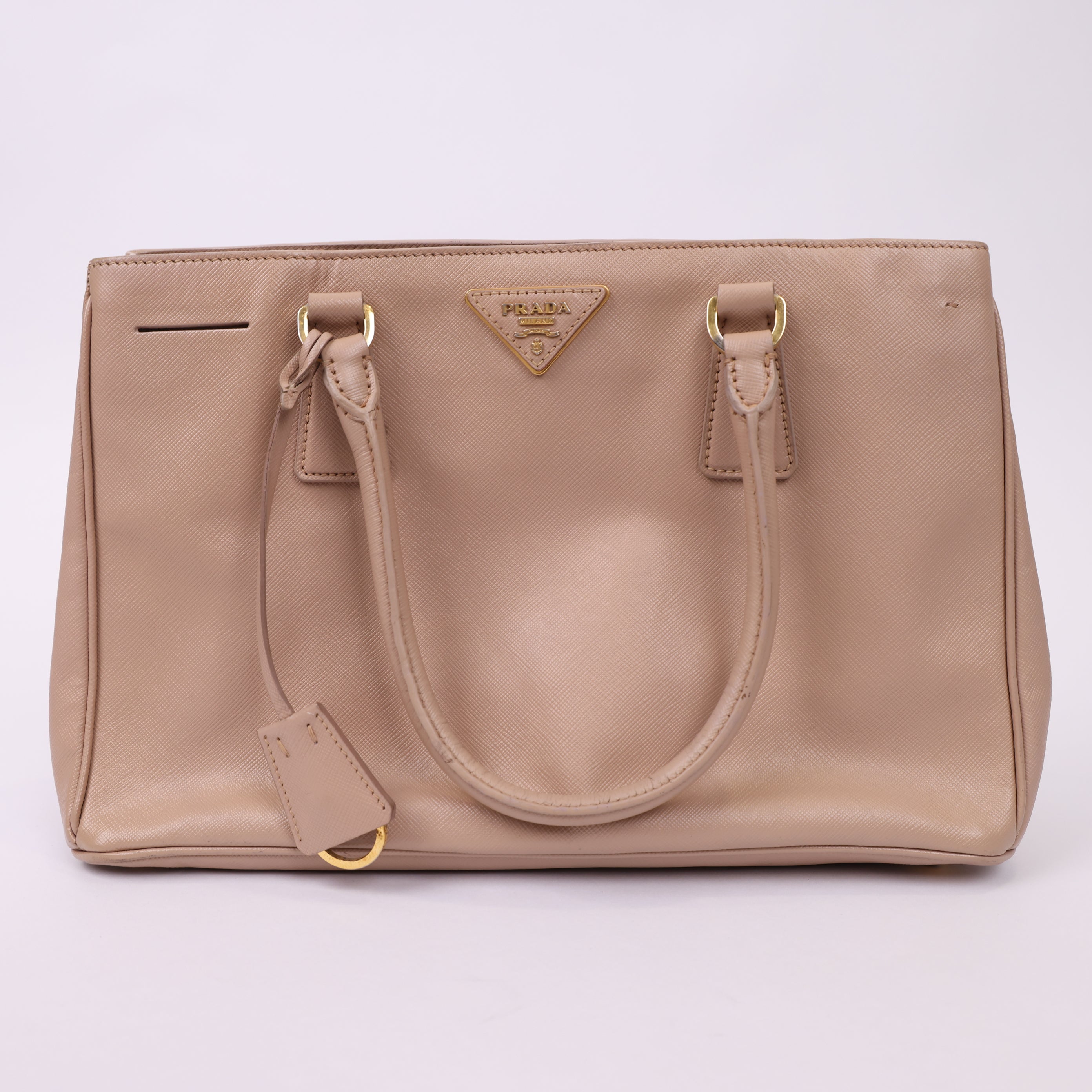 J1725 Prada Saffiano Lux Tote in Pink- Pre Owned