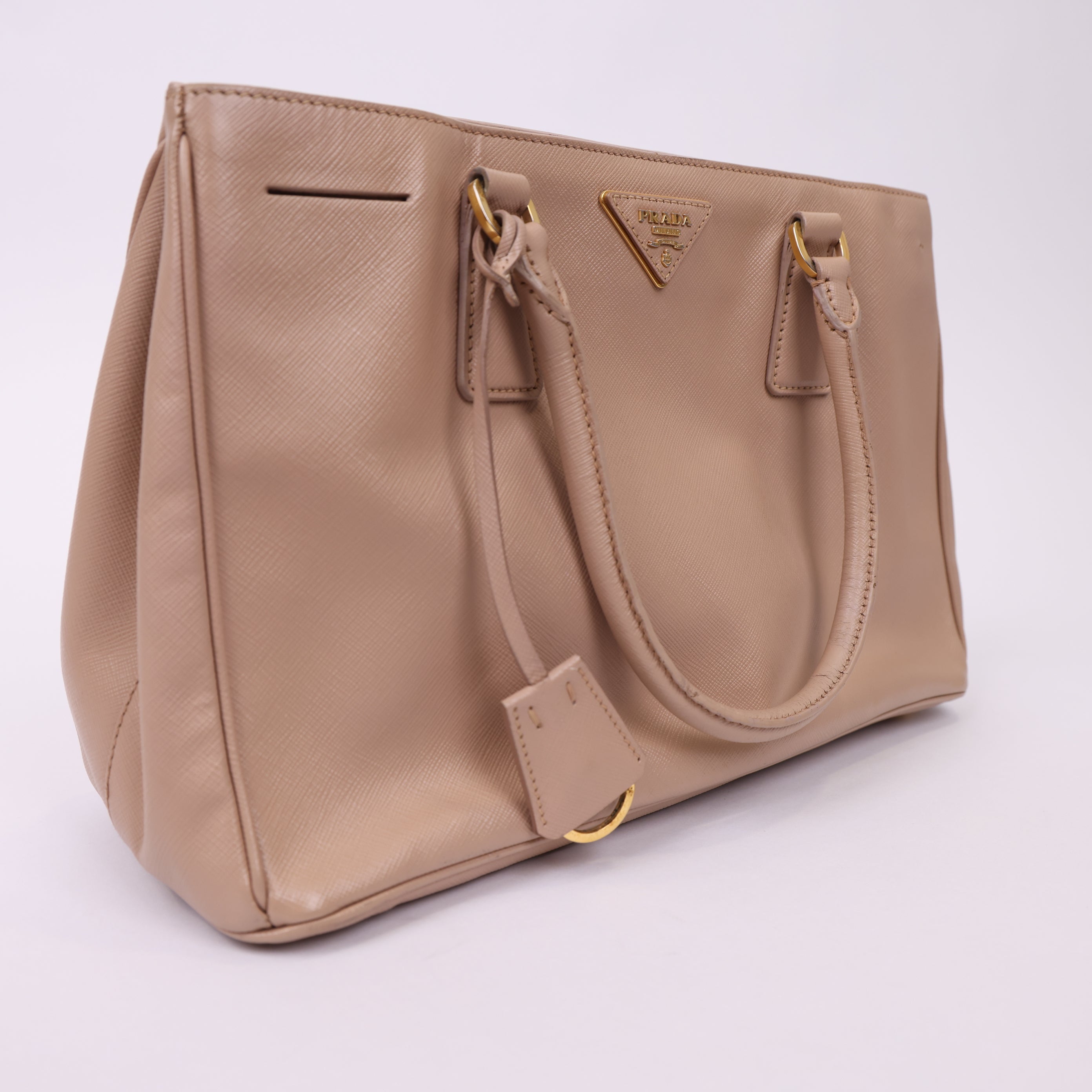J1725 Prada Saffiano Lux Tote in Pink- Pre Owned