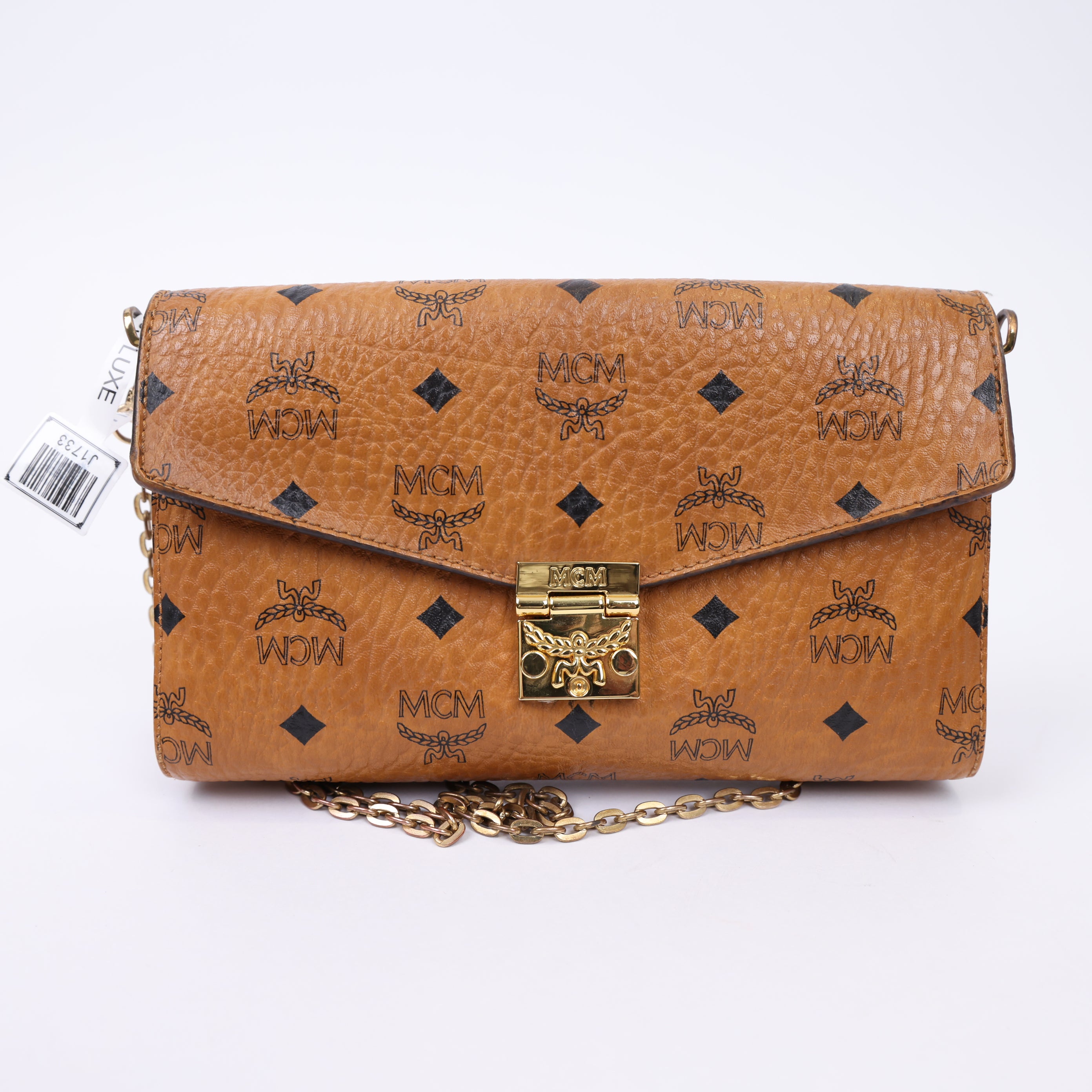 J1733 MCM Patricia Continental (Large) Crossbody Wallet - Pre Owned