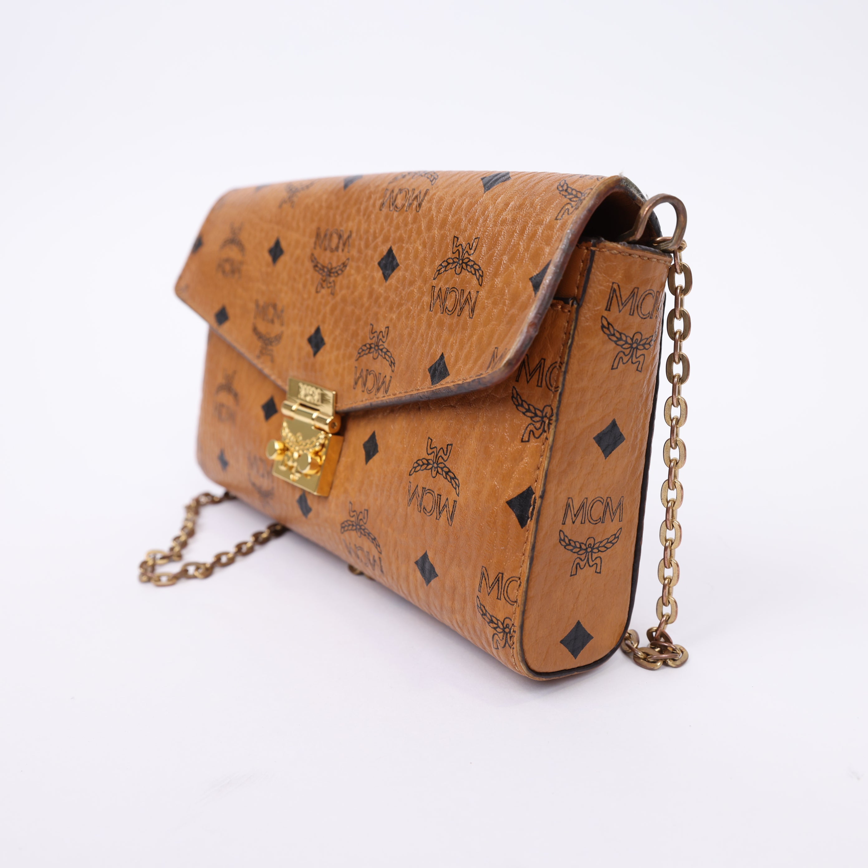 J1733 MCM Patricia Continental (Large) Crossbody Wallet - Pre Owned