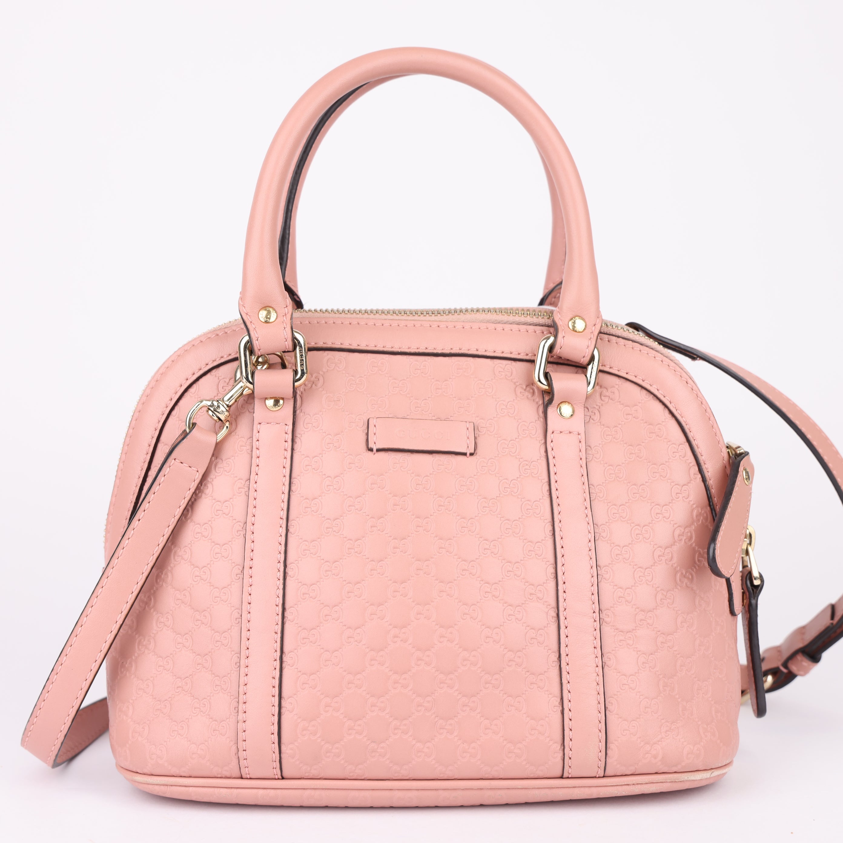J1708 Gucci Mini Dome Microguccissima Leather Bag- Pre Owned