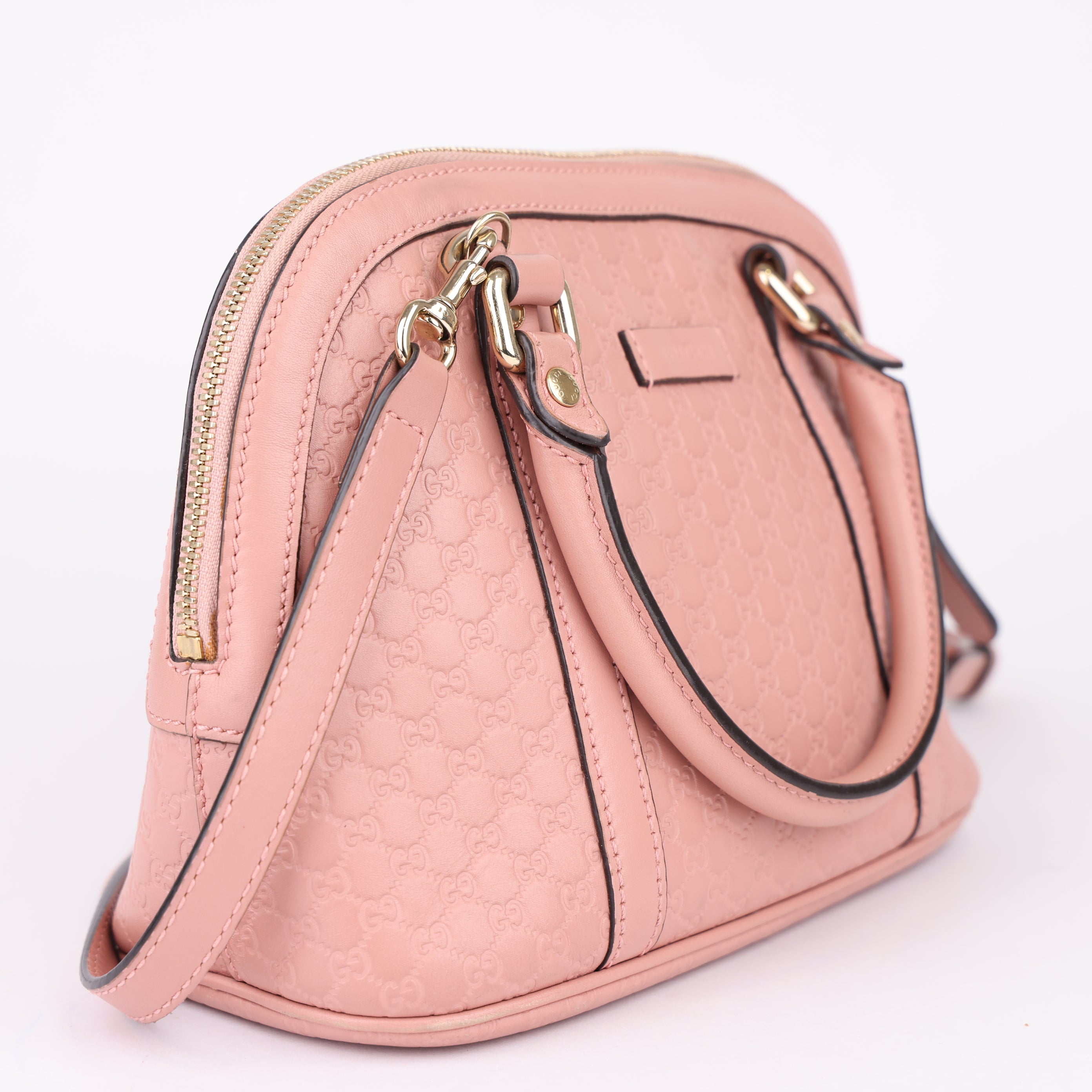 J1708 Gucci Mini Dome Microguccissima Leather Bag- Pre Owned