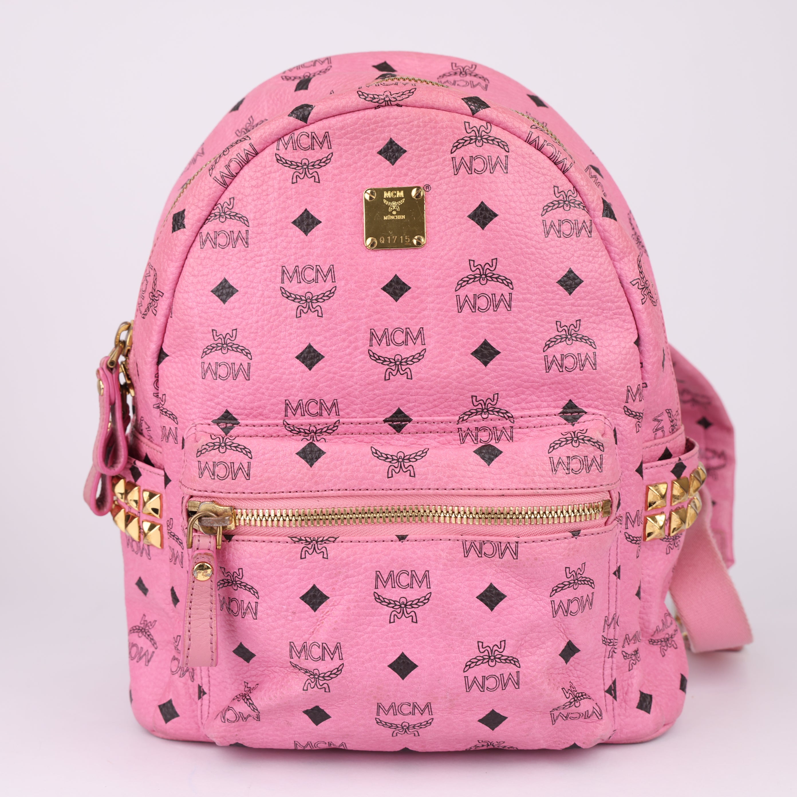 J1711 MCM Bebe Boo Side Studs Backpack- Pre Owned