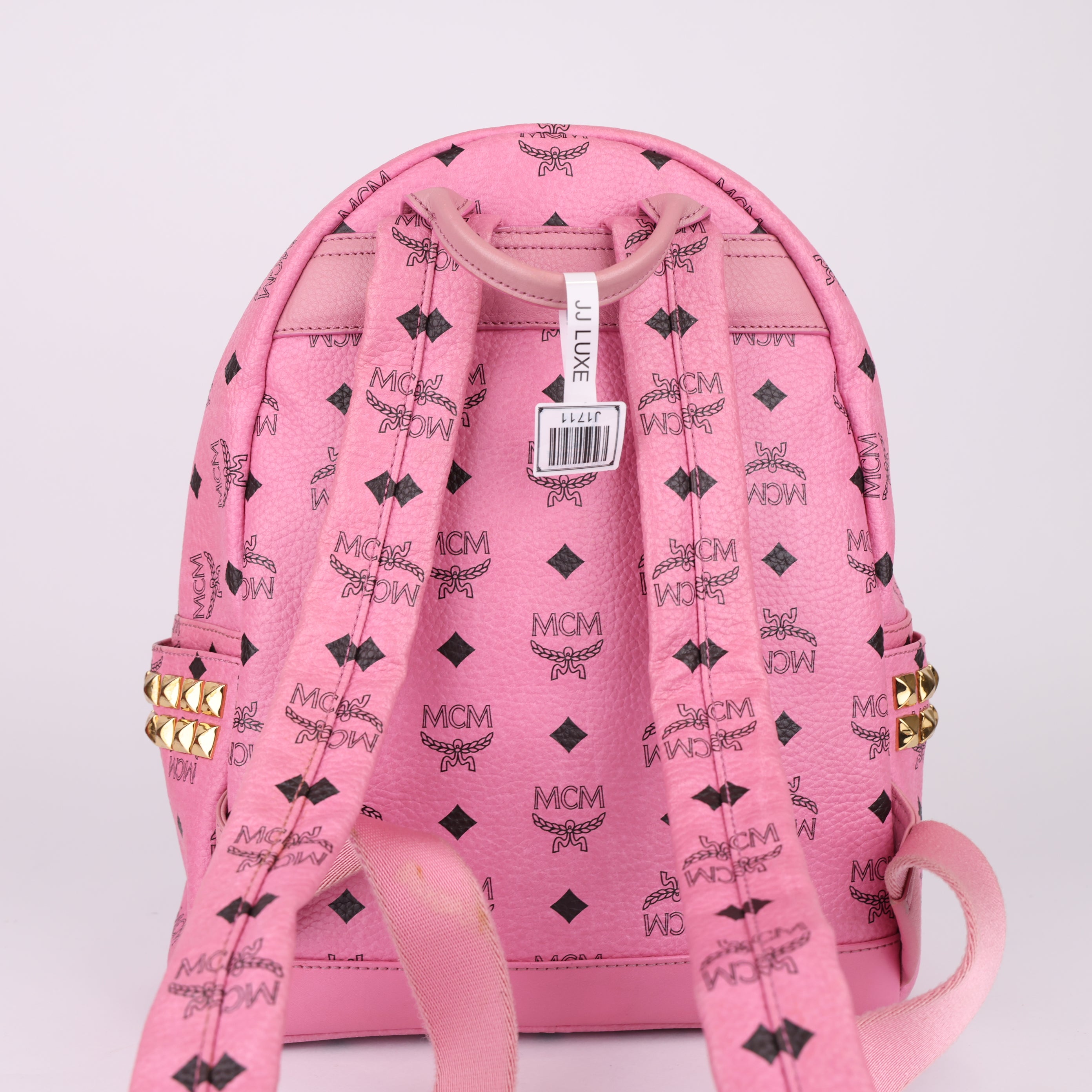 J1711 MCM Bebe Boo Side Studs Backpack- Pre Owned