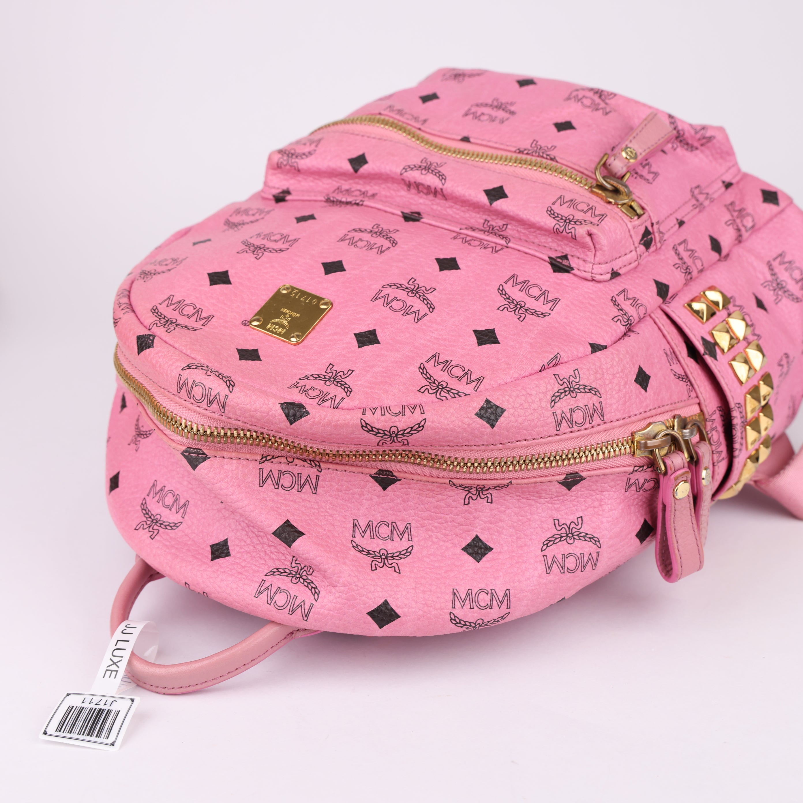 J1711 MCM Bebe Boo Side Studs Backpack- Pre Owned