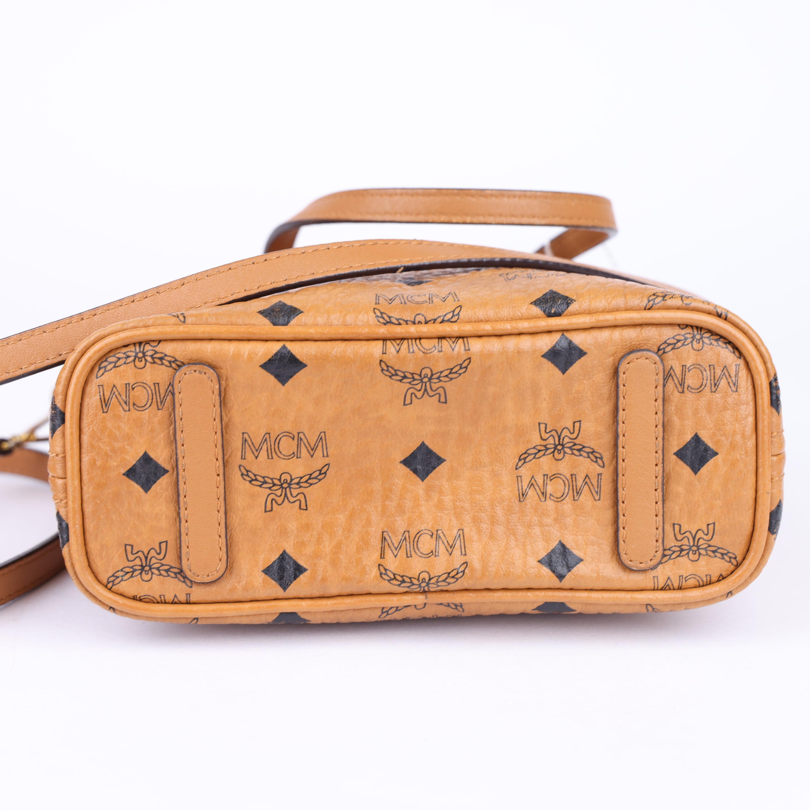 J1709 MCM Visetos Anya Mini Tote- Pre Owned