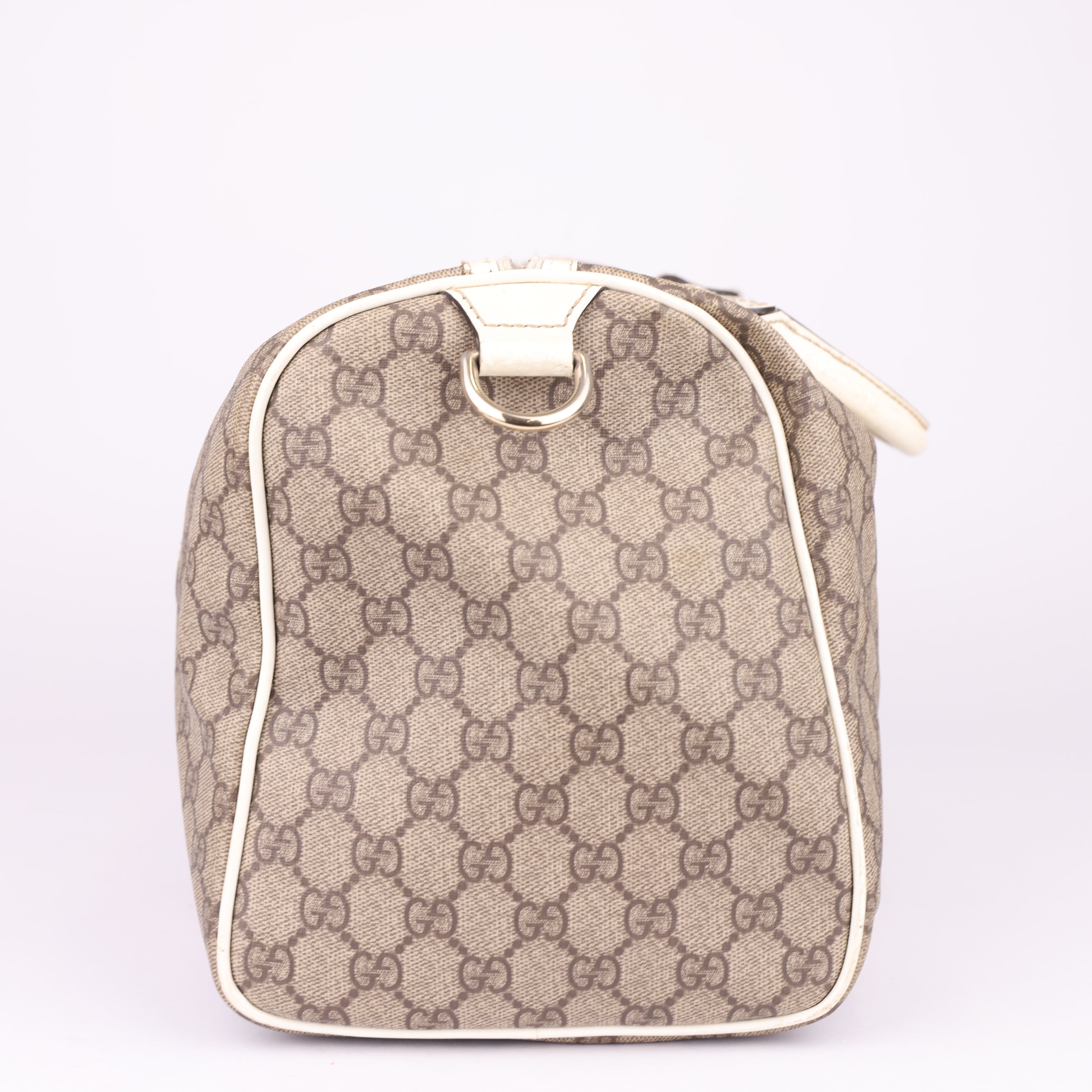J1698 Gucci Brown GG Supreme Joy Boston Beige- Pre Owned