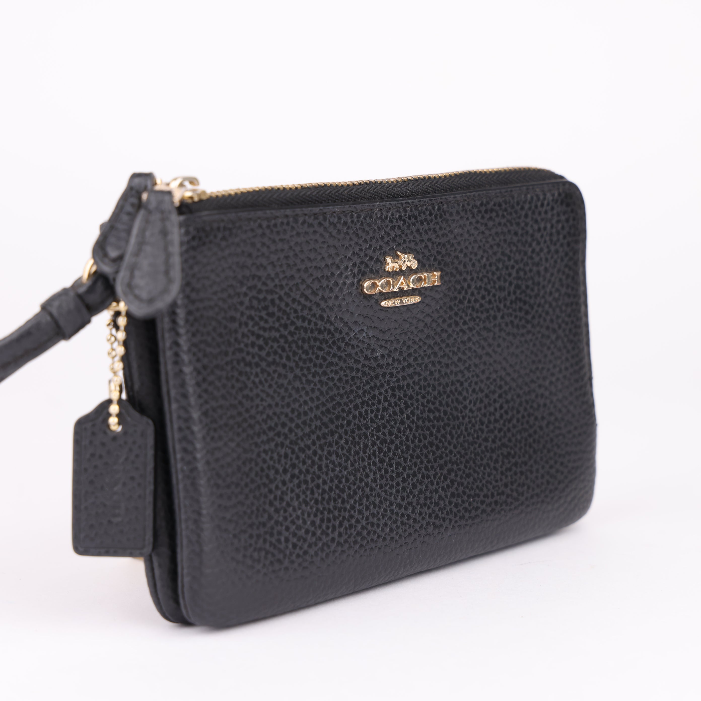 J1694 Coach Leather Wristlet Wallet- Pre Owned