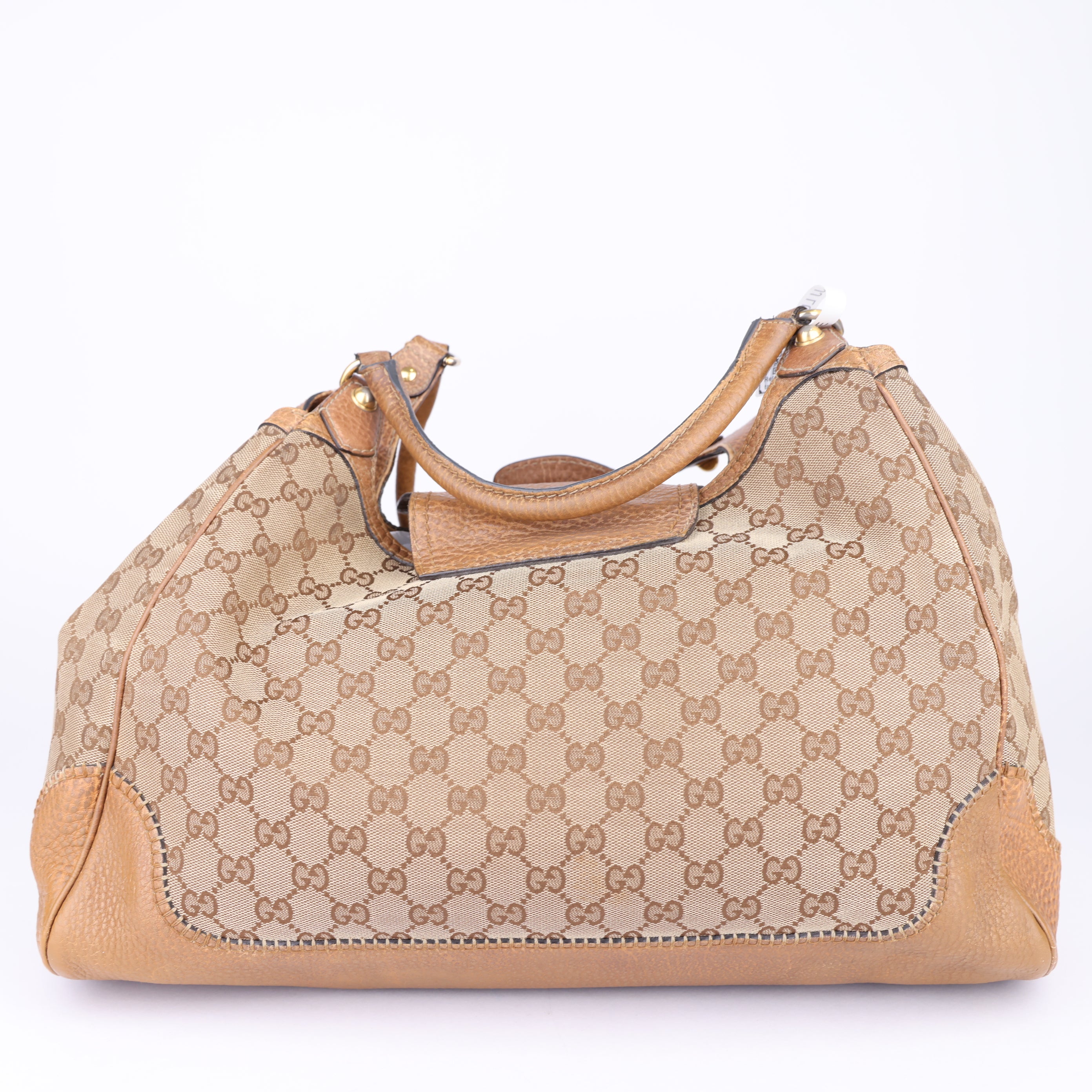 J1663 Gucci GG Canvas New Pelham Shoulder Bag- Pre Owned