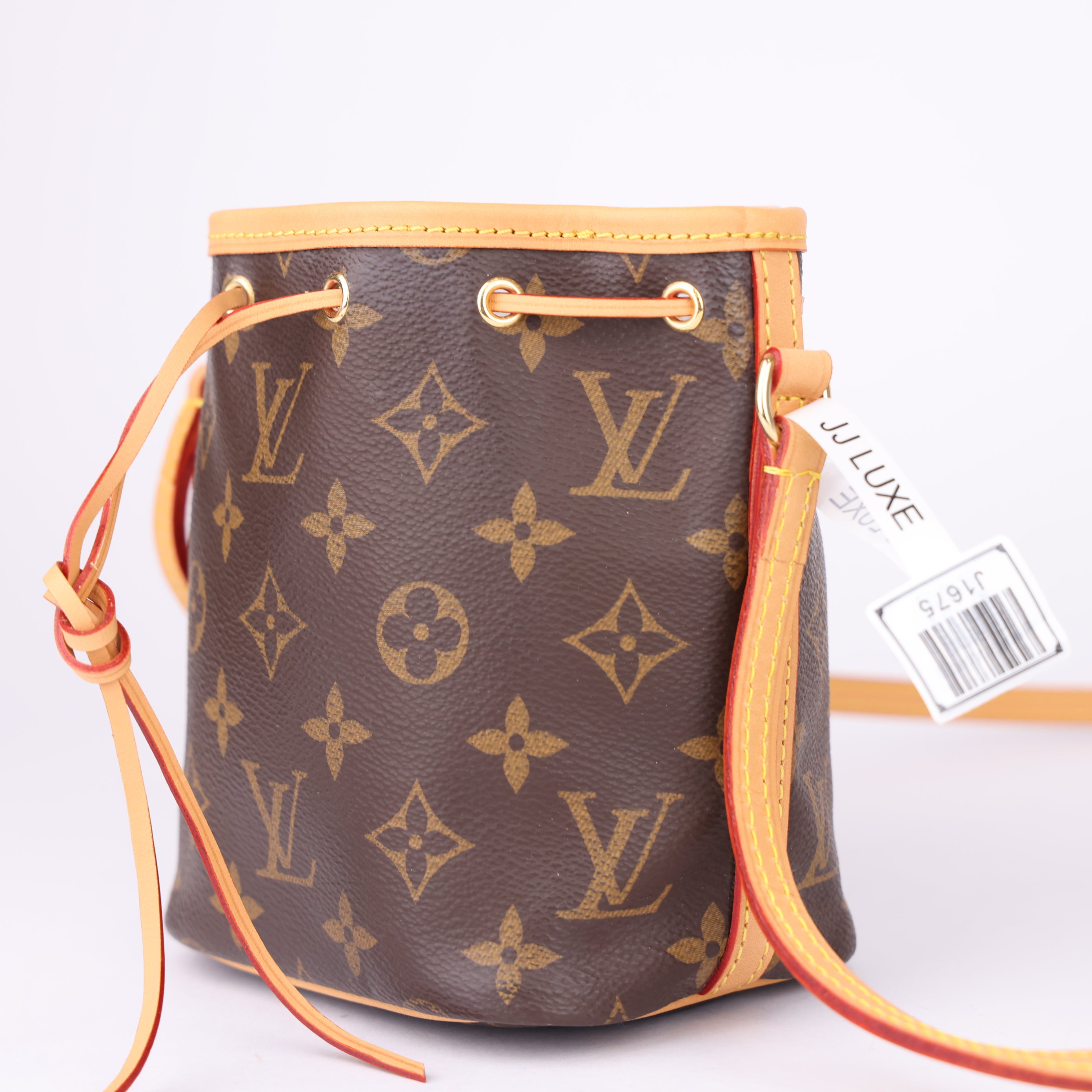J1675 Louis Vuitton Monogram Coated Canvas Nano Noé Bag- Pre Owned