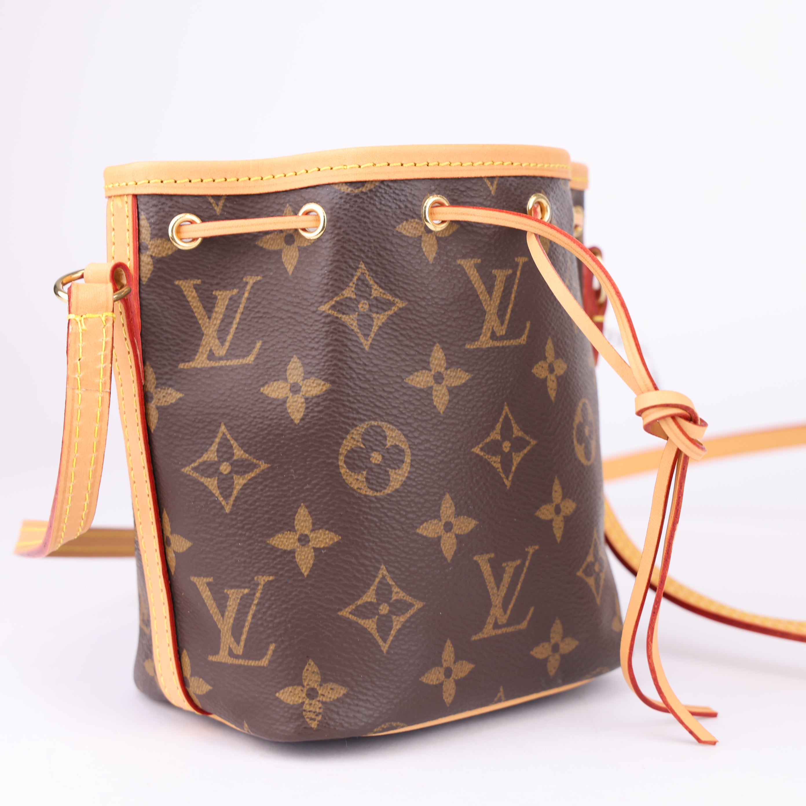 J1675 Louis Vuitton Monogram Coated Canvas Nano Noé Bag- Pre Owned