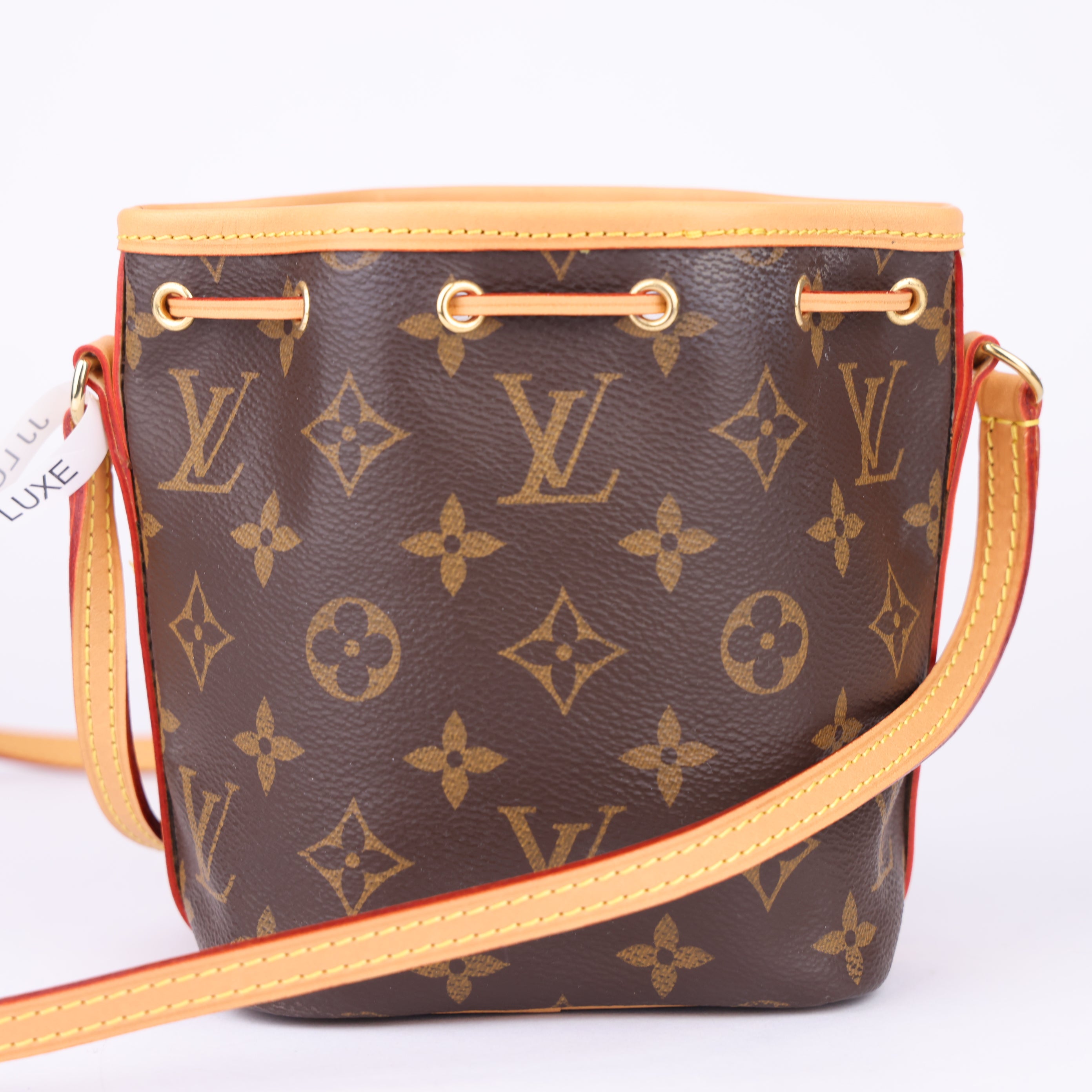 J1675 Louis Vuitton Monogram Coated Canvas Nano Noé Bag- Pre Owned