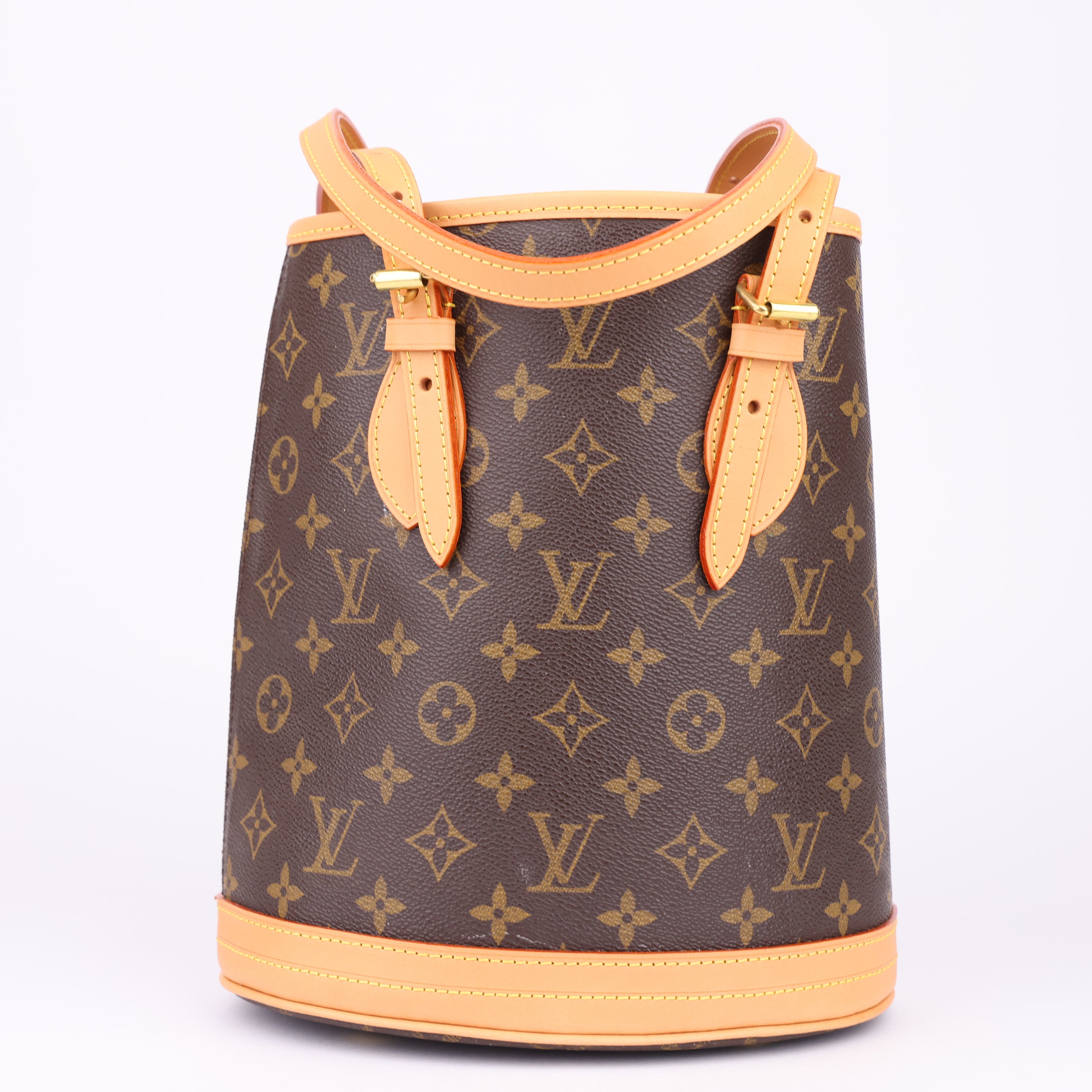 J1672 Louis Vuitton Petit Monogram Canvas bucket bag- Pre Owned