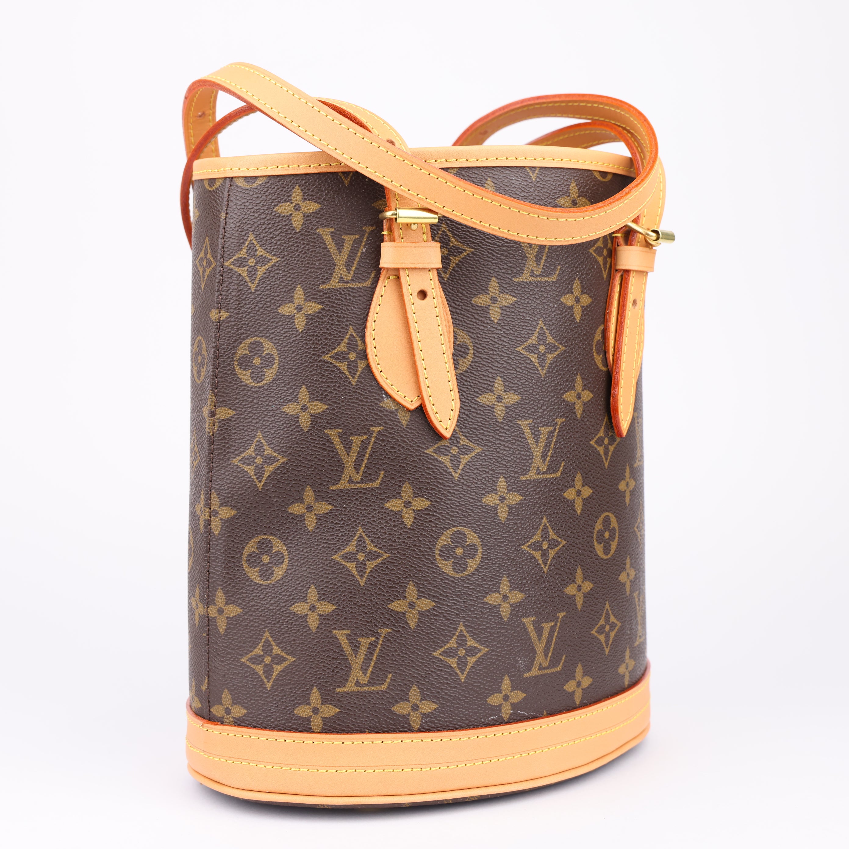 J1672 Louis Vuitton Petit Monogram Canvas bucket bag- Pre Owned