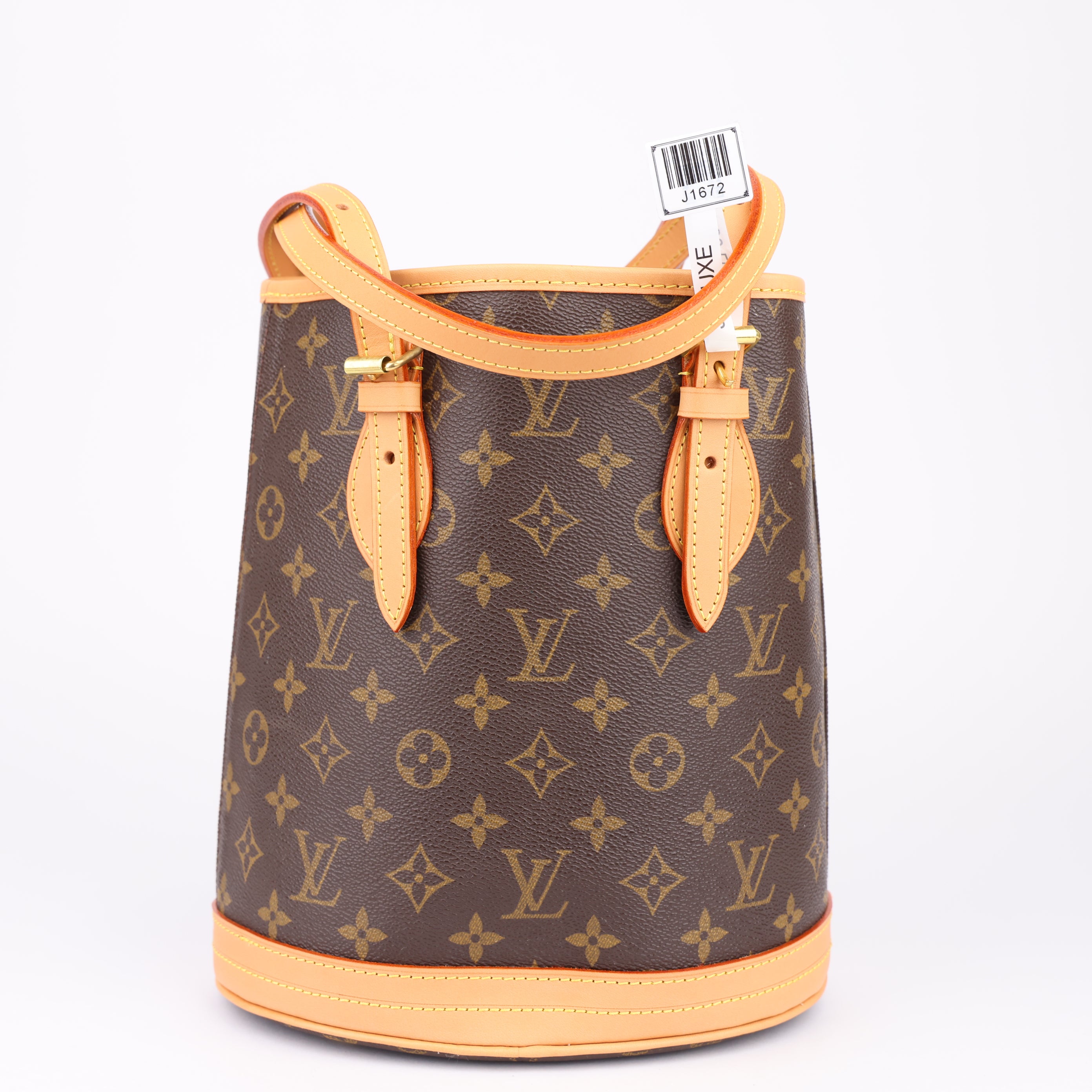 J1672 Louis Vuitton Petit Monogram Canvas bucket bag- Pre Owned