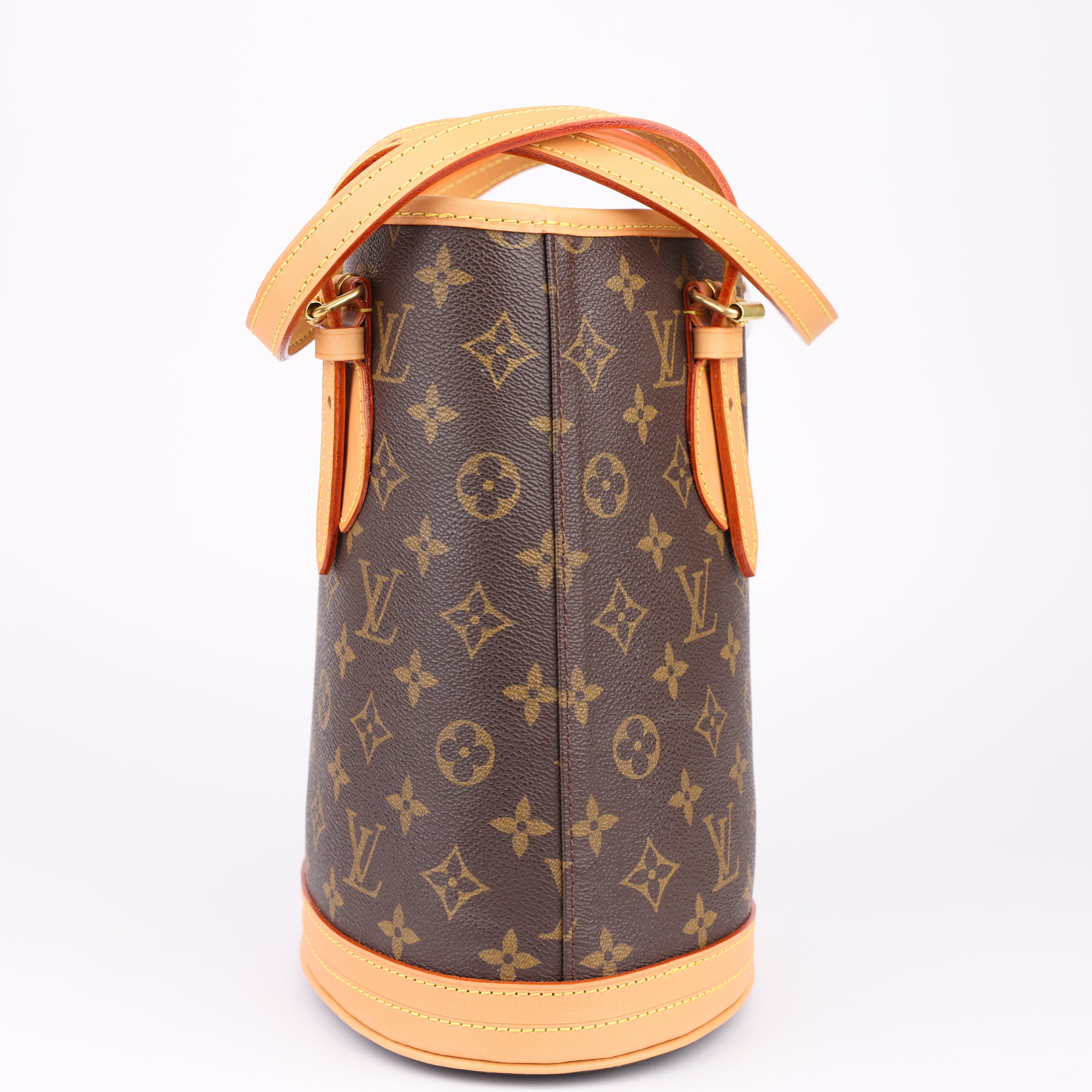 J1672 Louis Vuitton Petit Monogram Canvas bucket bag- Pre Owned