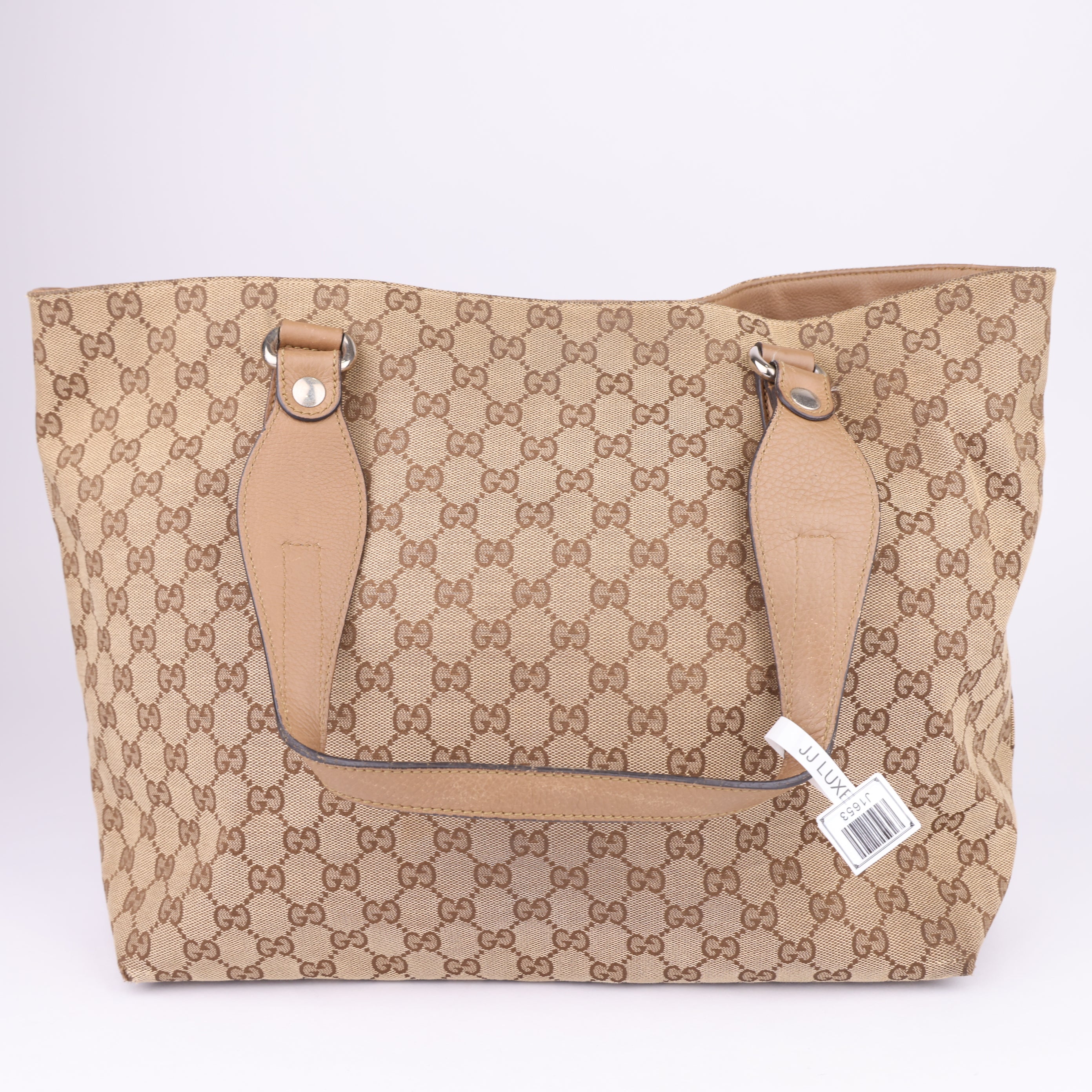 J1653 Gucci GG Canvas Icon Bit tote bag- Pre Owned