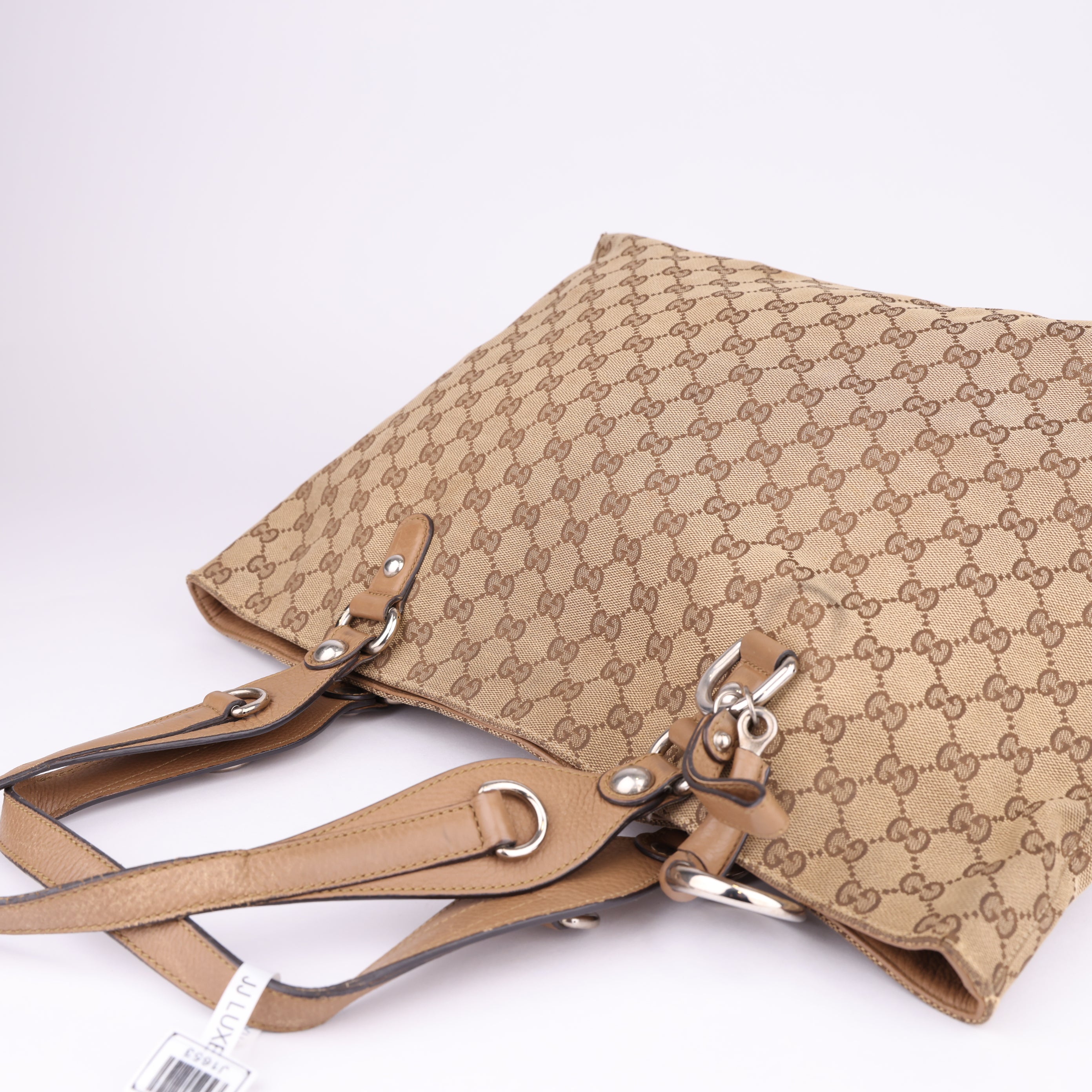 J1653 Gucci GG Canvas Icon Bit tote bag- Pre Owned