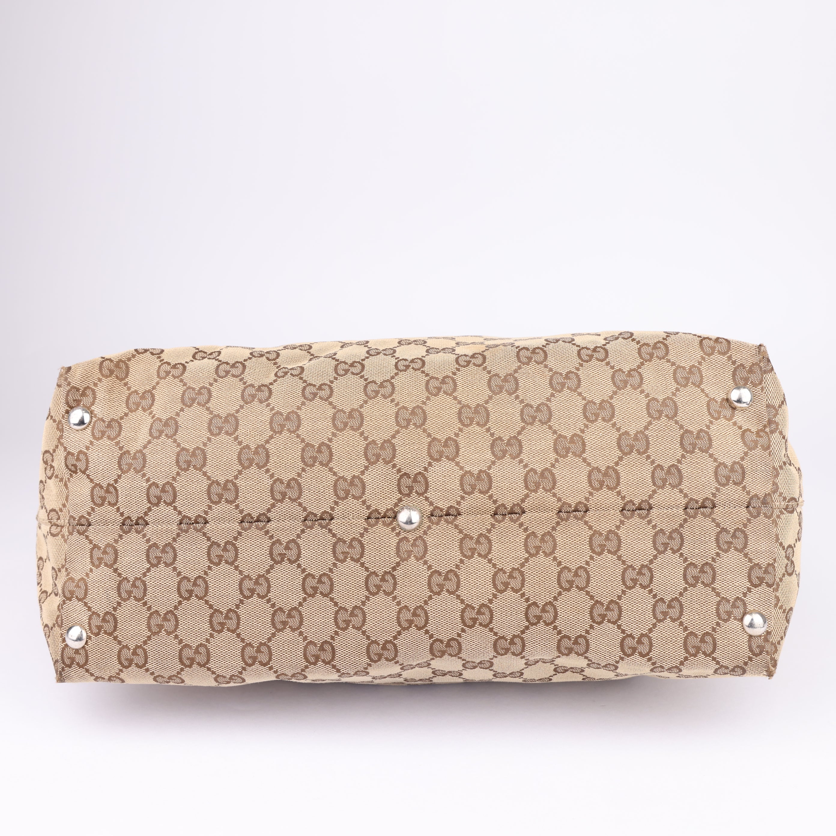 J1653 Gucci GG Canvas Icon Bit tote bag- Pre Owned