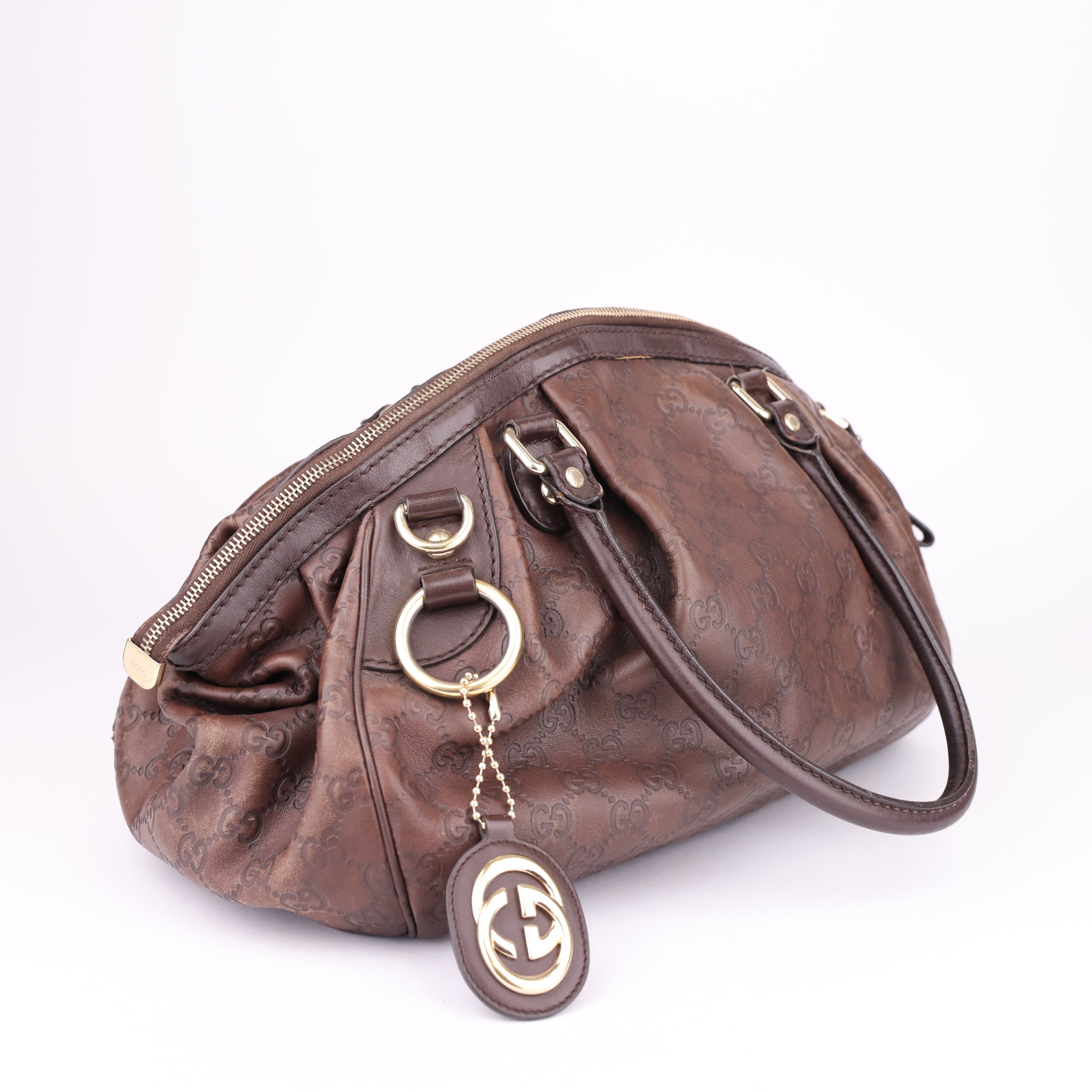 J1651 Gucci Sukey Convertible Boston Bag- Pre Owned