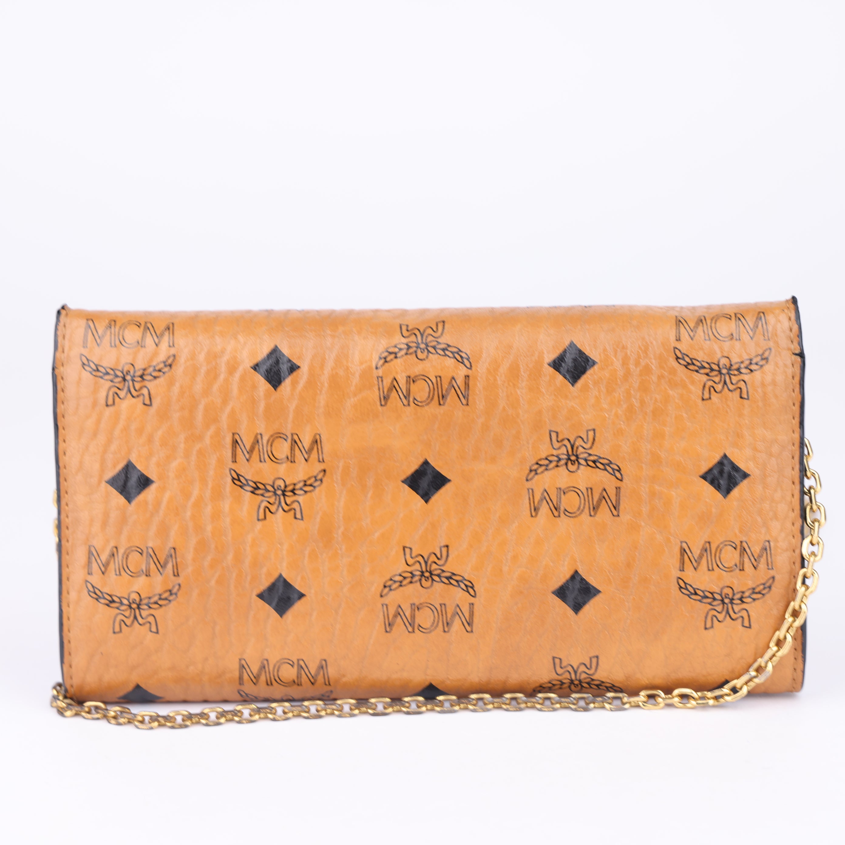 J1639 MCM Leather Printed Wallet- Pre Owned