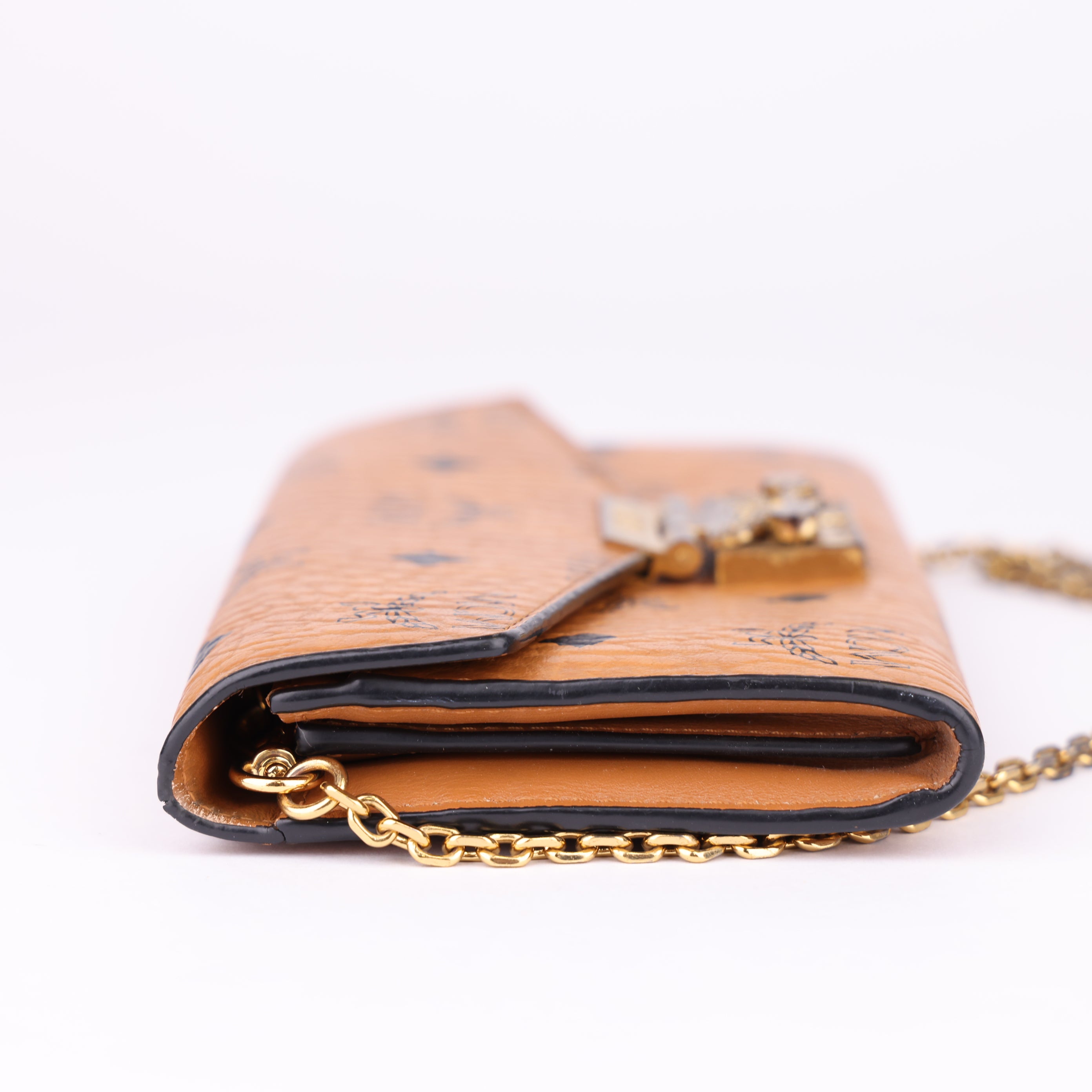 J1639 MCM Leather Printed Wallet- Pre Owned