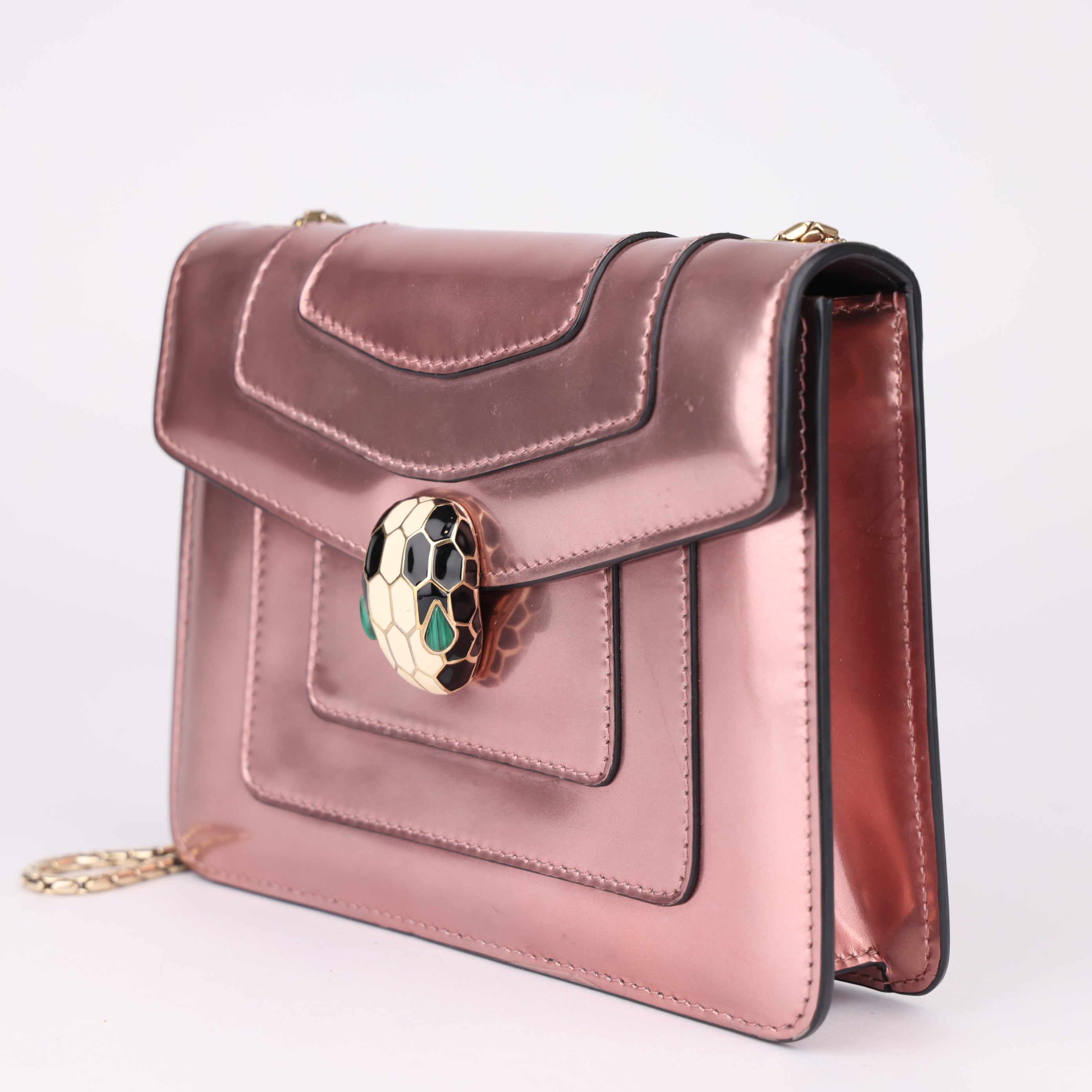 J1643 BVLGARI Serpenti Forever Cross Body Chain Shoulder Bag- Pre Owned