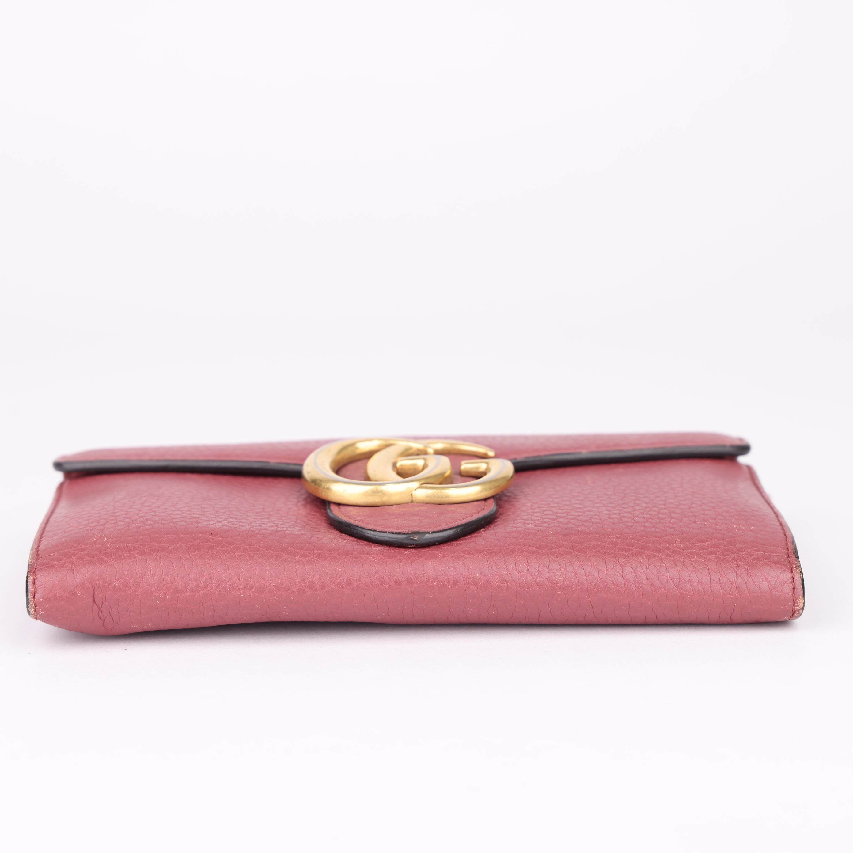 J1644 Gucci gg marmont leather wallet- Pre Owned