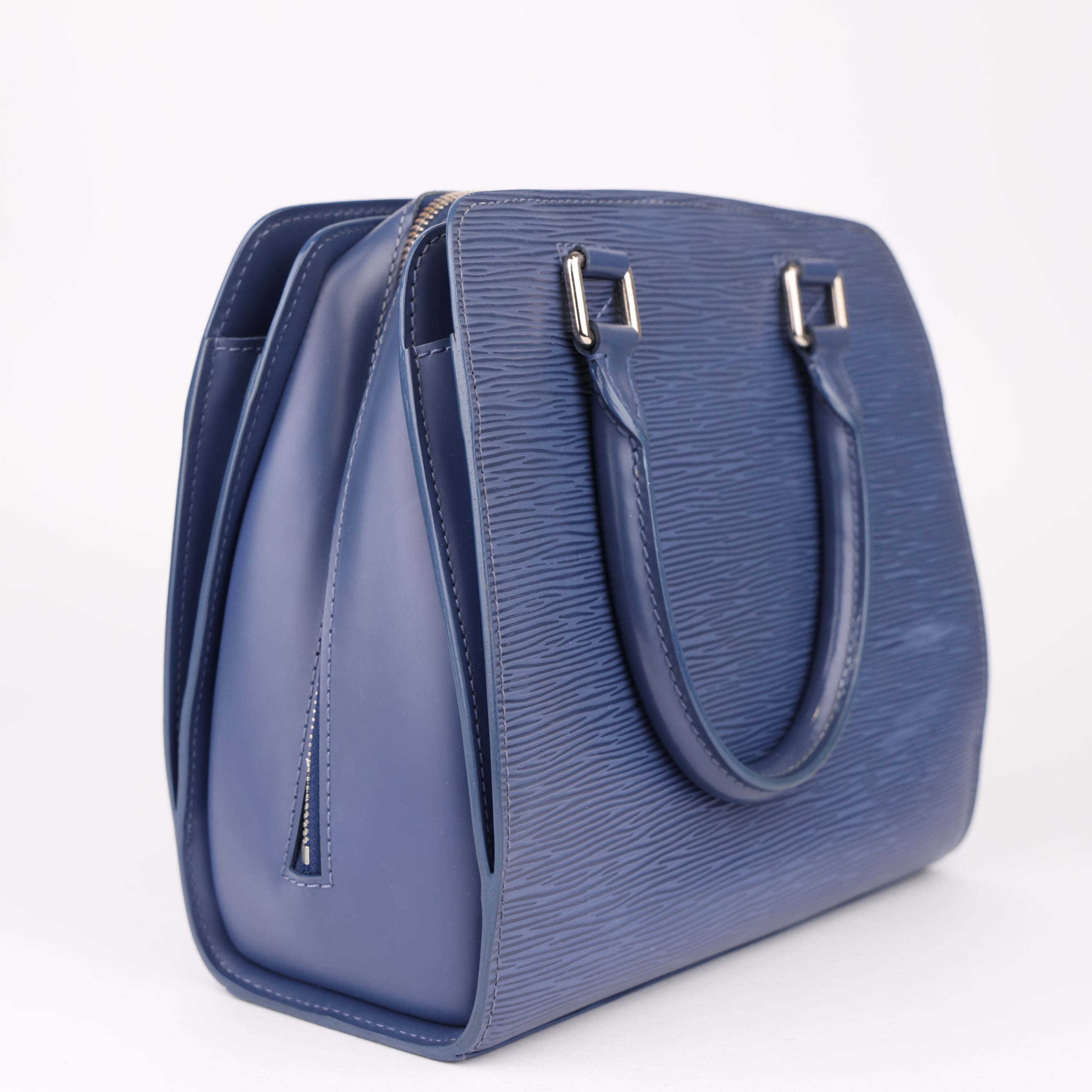 J1637 Louis Vuitton Epi Pont-Neuf  Blue Handle Bags- Pre Owned