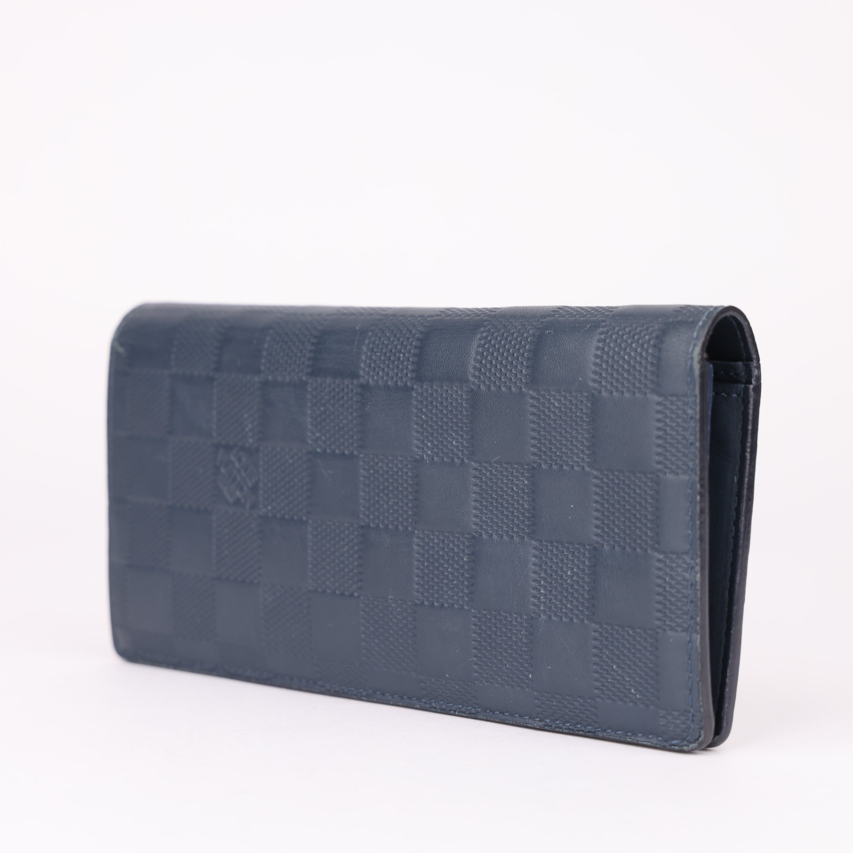 J1635 Louis Vuitton Blue Damier Wallet- Pre Owned