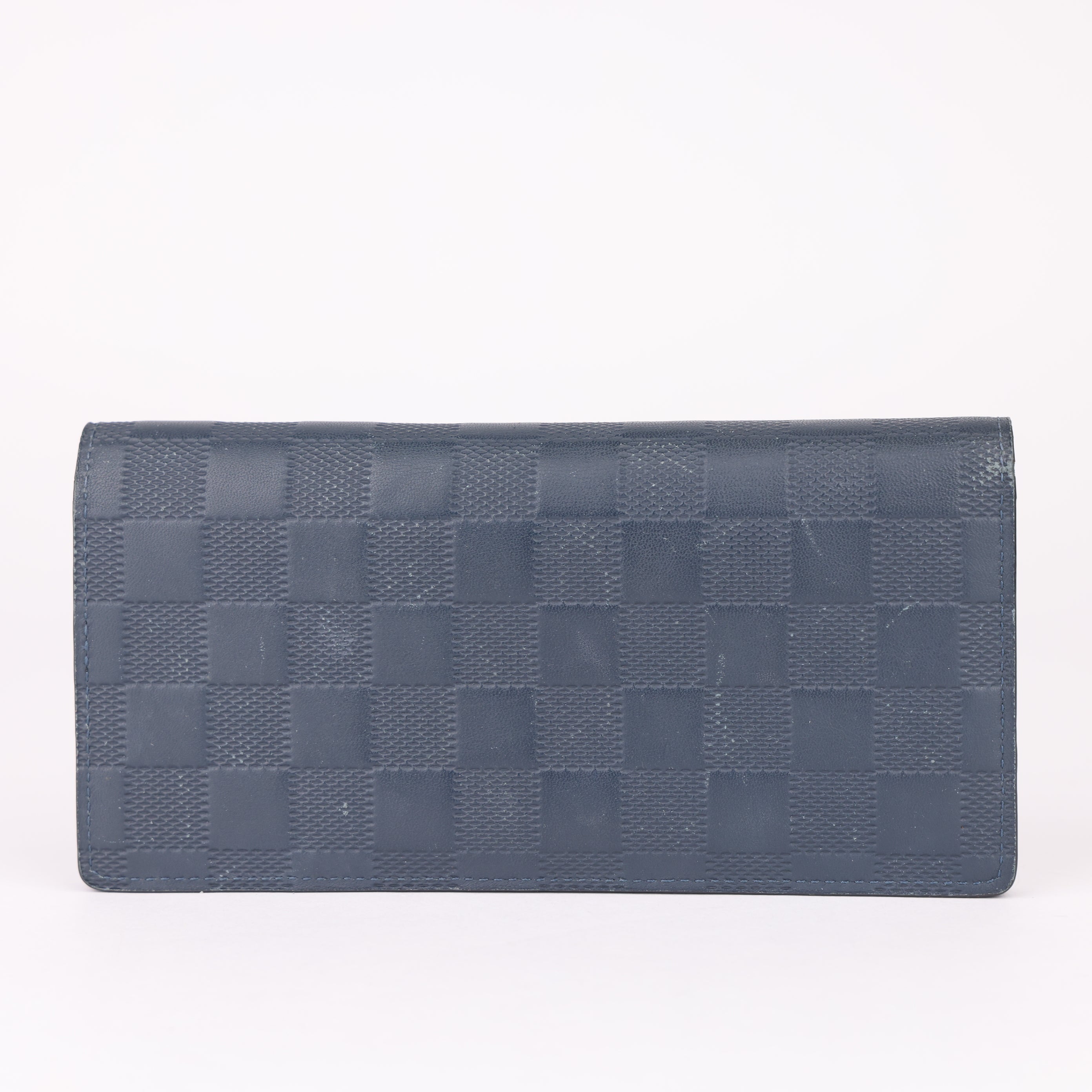 J1635 Louis Vuitton Blue Damier Wallet- Pre Owned
