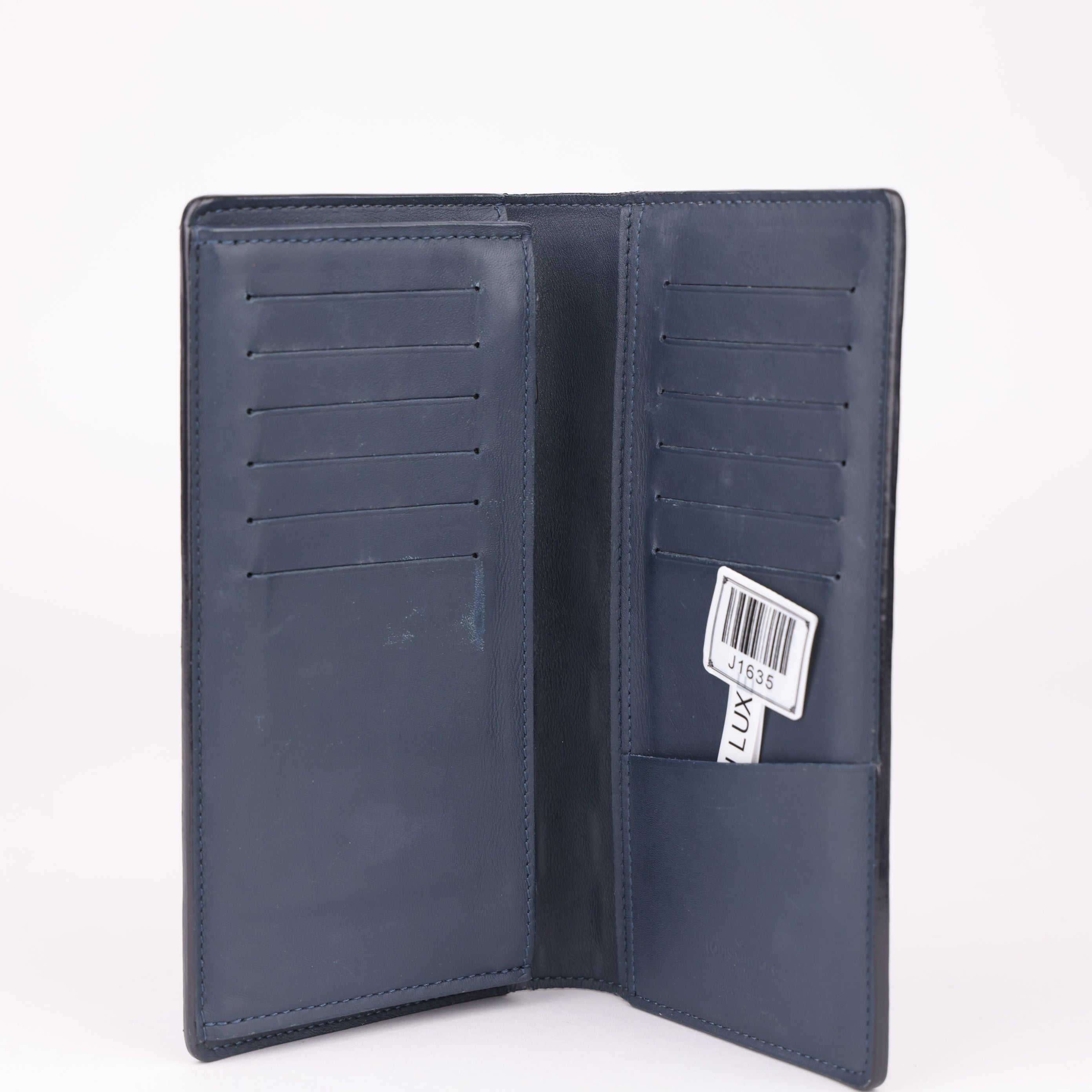 J1635 Louis Vuitton Blue Damier Wallet- Pre Owned