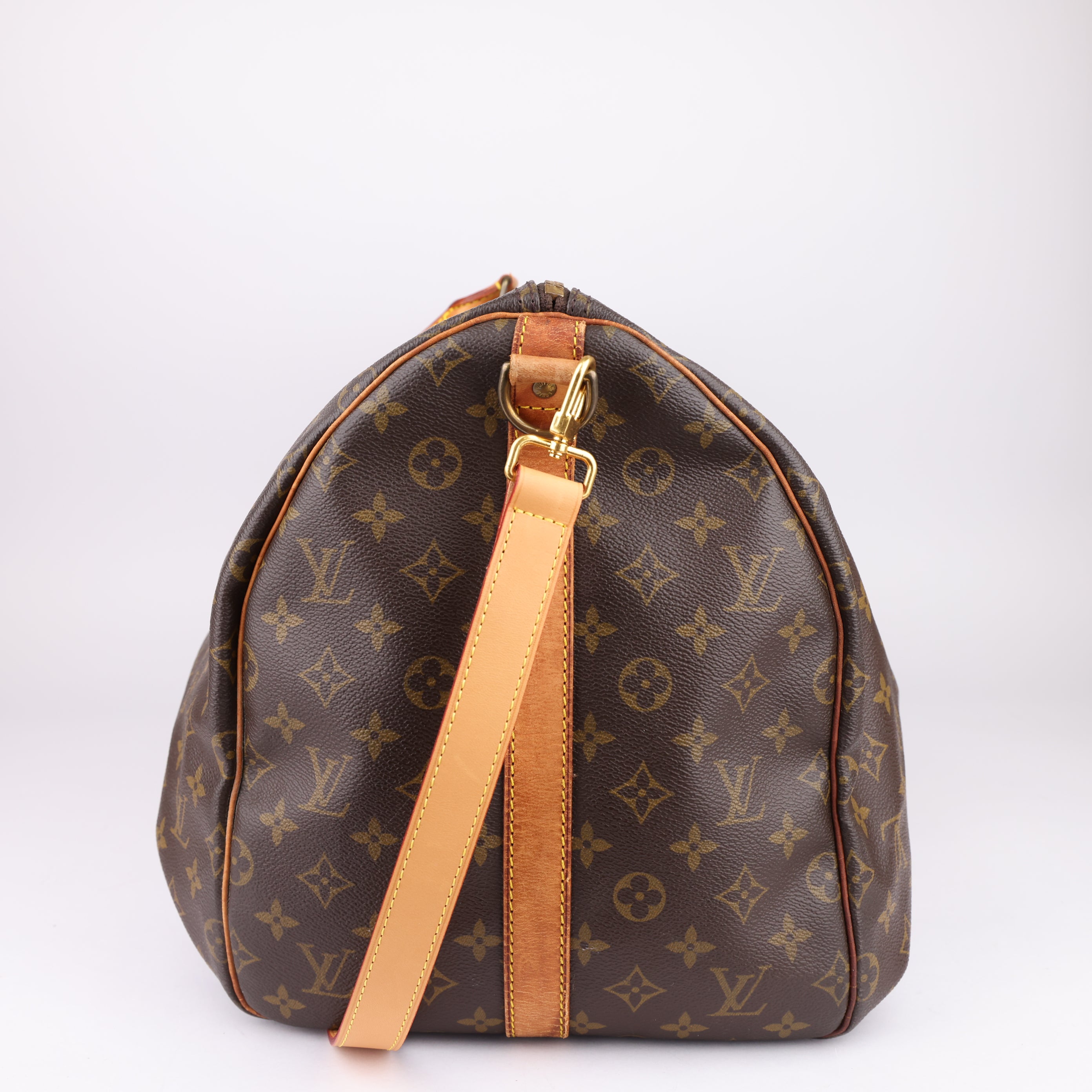 J1616 Louis Vuitton Keepall 55 Bandoulière Monogram Canvas- Pre Owned