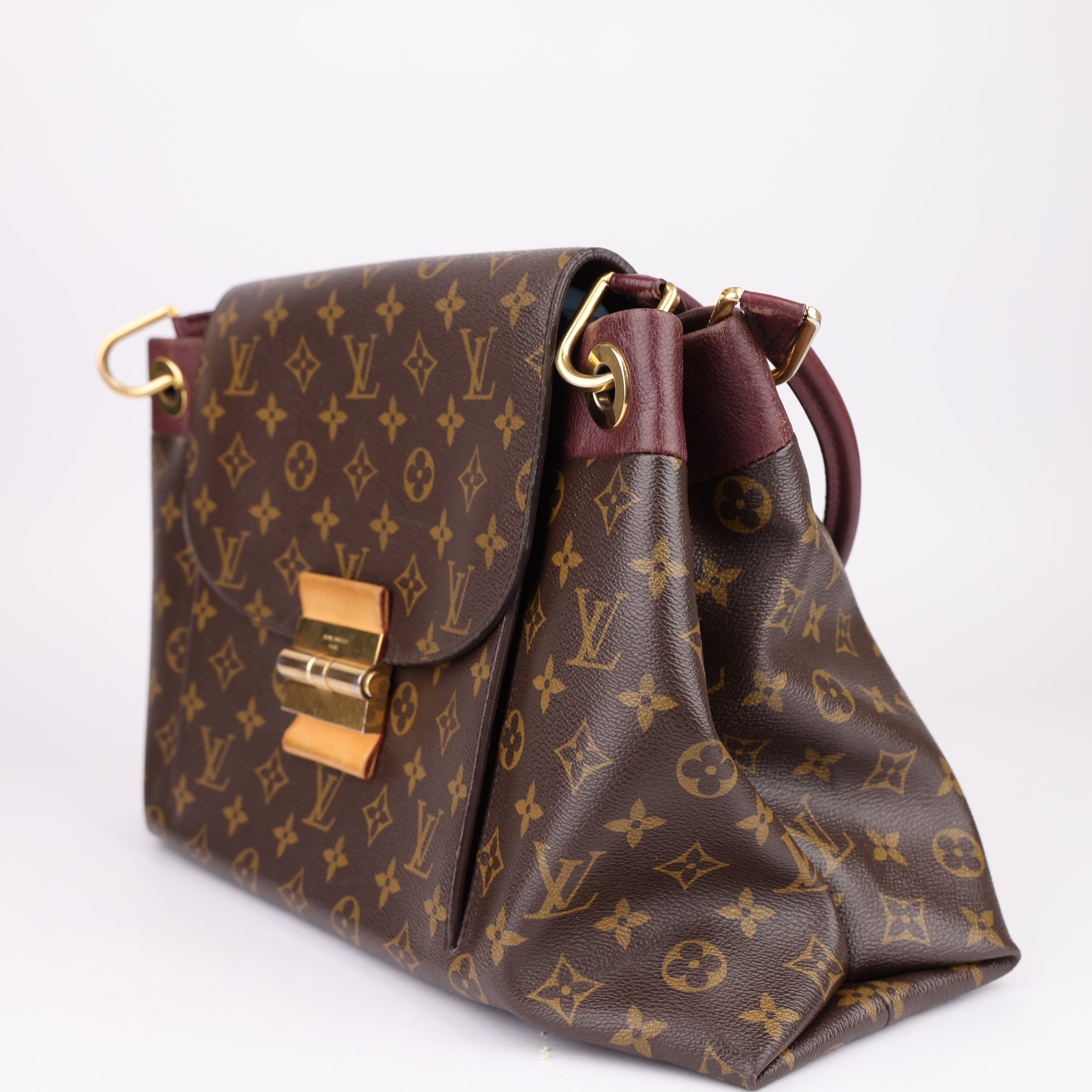 J1614 Louis Vuitton Quetsche Monogram Canvas Olympe Bag- Pre Owned