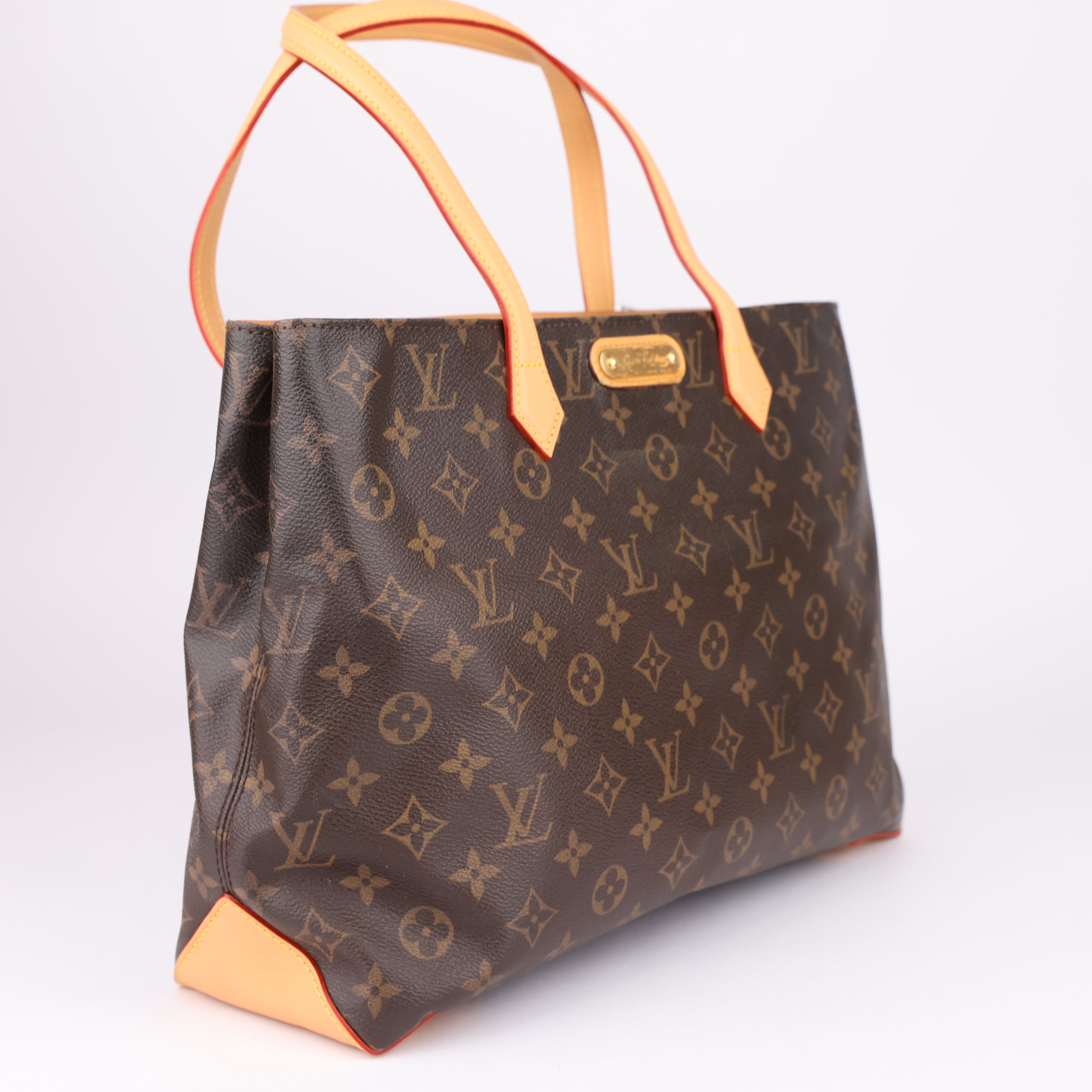 J1607 Louis Vuitton Monogram Canvas Wilshire MM Tote Bag- Pre Owned