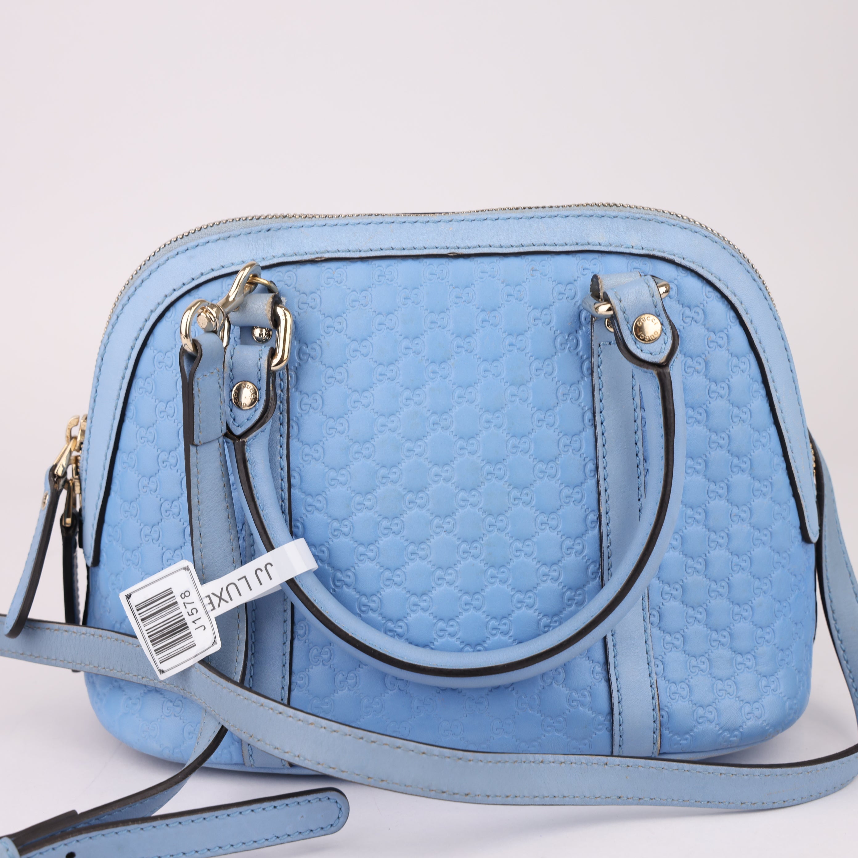 J1578 Gucci Mini Microguccissima Dome Satchel- Pre Owned