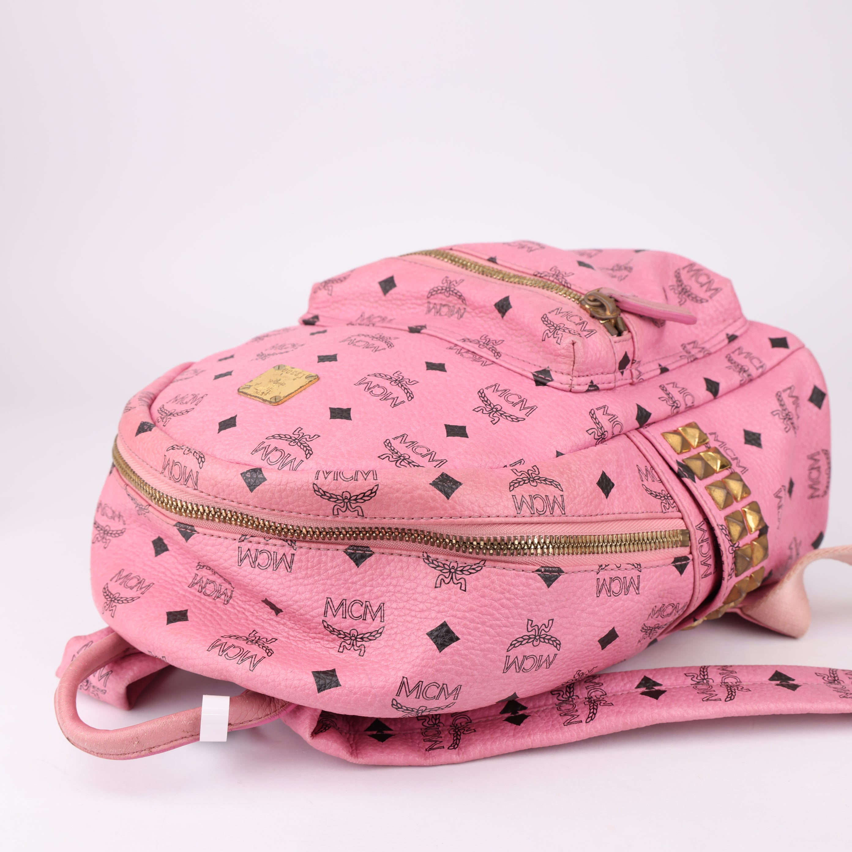 J1571 MCM Bebe Boo Side Studs Backpack- Pre Owned