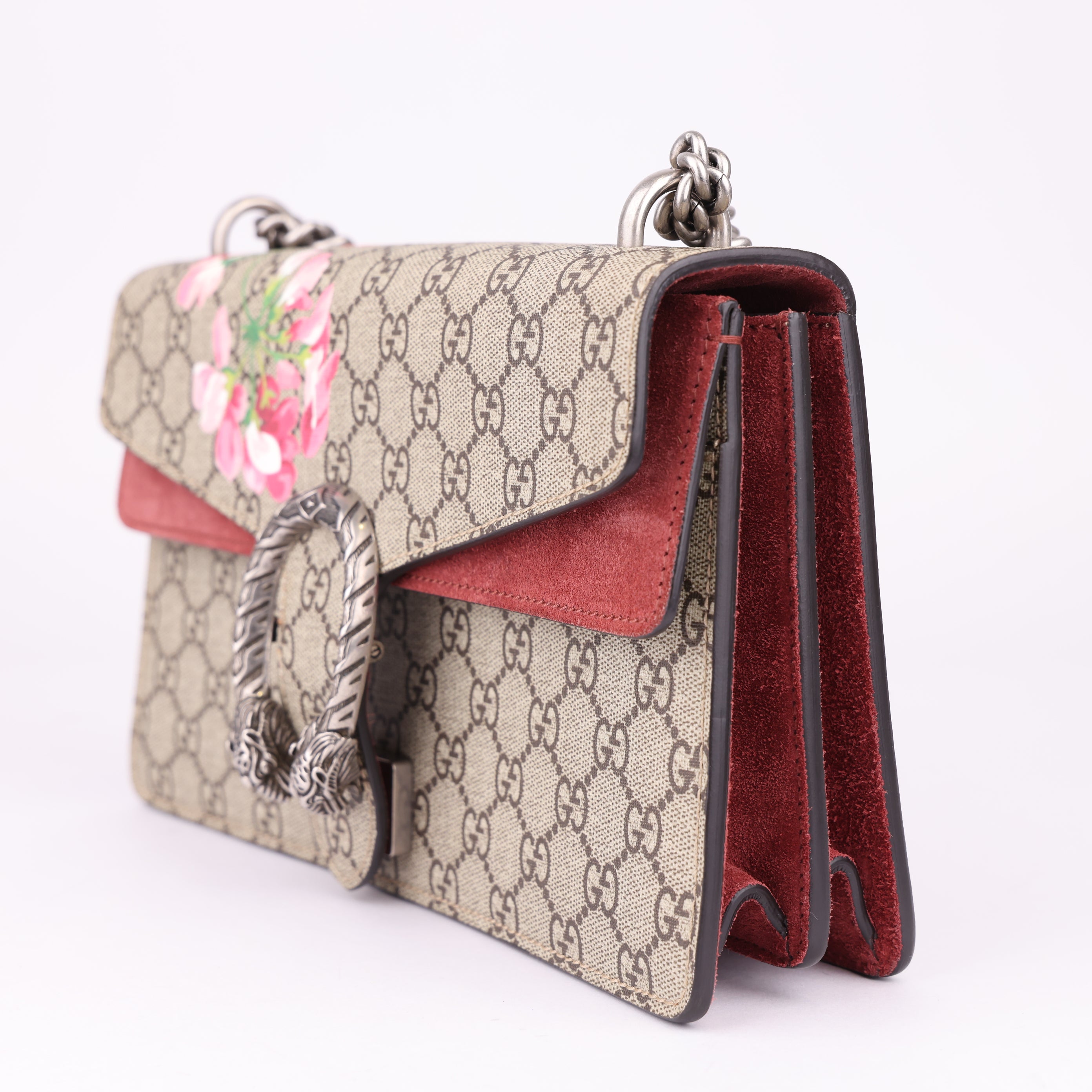 J1565 Gucci GG Marmont Floral Shoulder Bag- Pre Owned