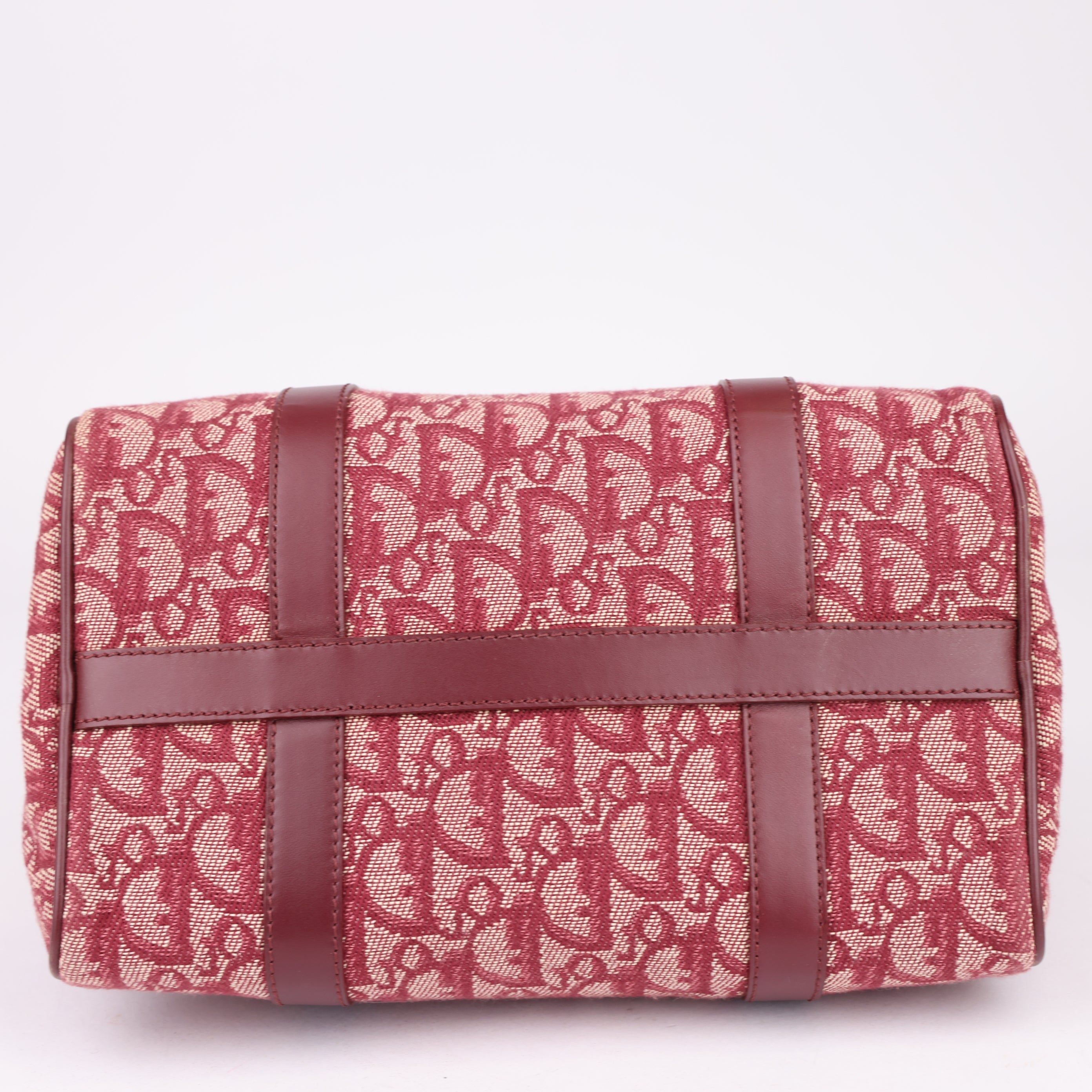 J1593 Christian Dior Boston Monogram Trotter Handbag- Pre Owned