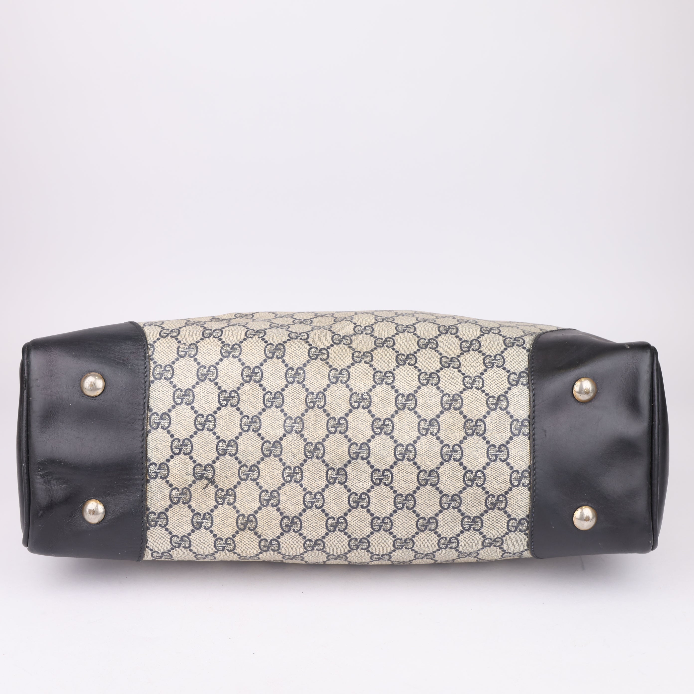 J1602 Gucci Monogram Vintage Travel Bag- Pre Owned