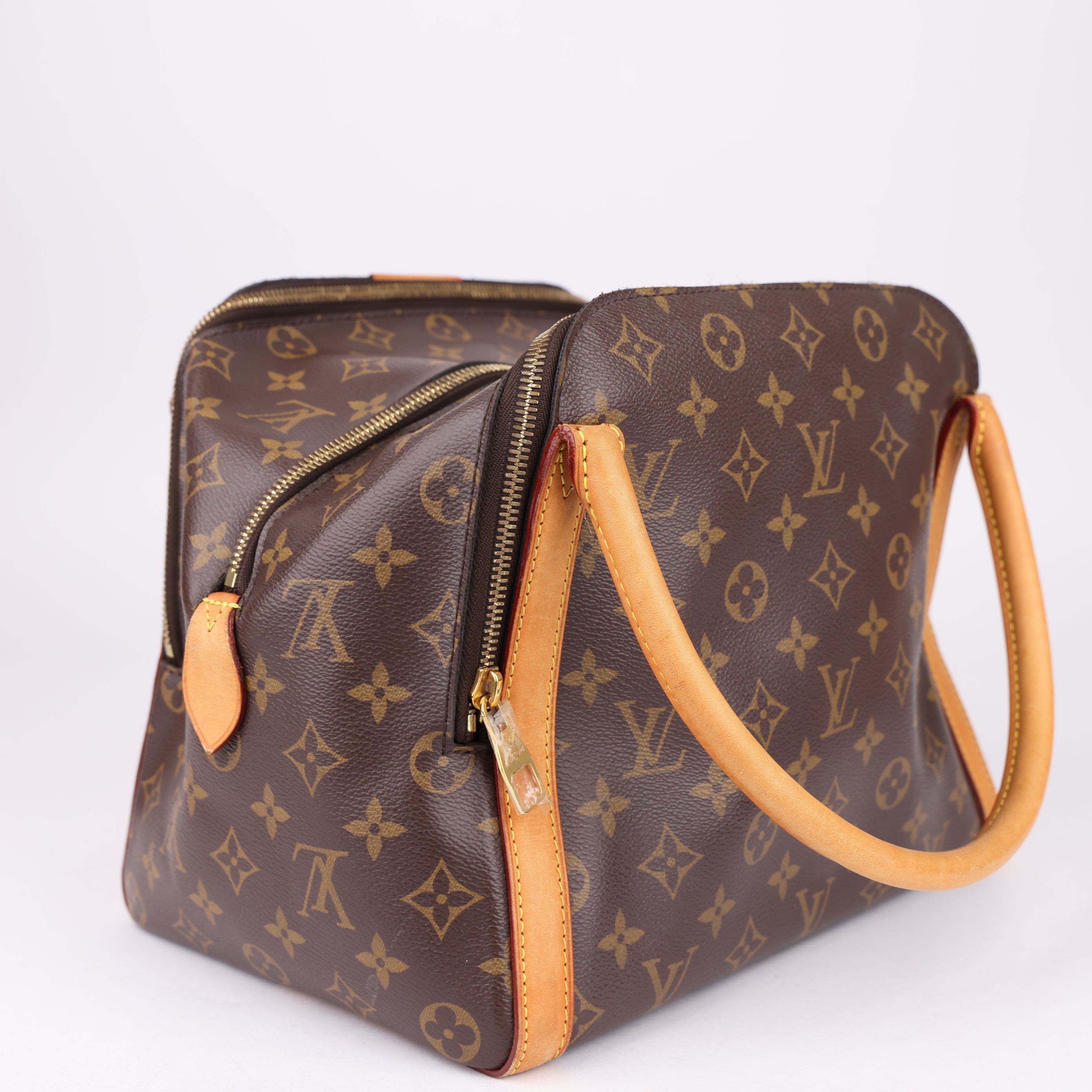 J1598 Louis Vuitton Brown Canvas Marais Bag- Pre Owned