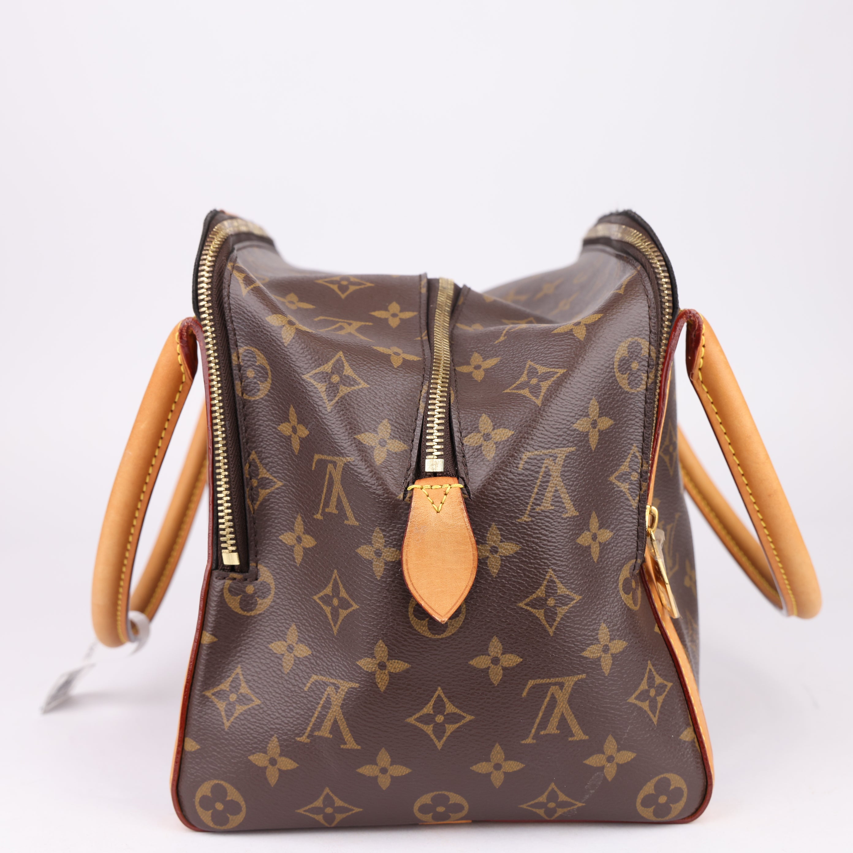 J1598 Louis Vuitton Brown Canvas Marais Bag- Pre Owned