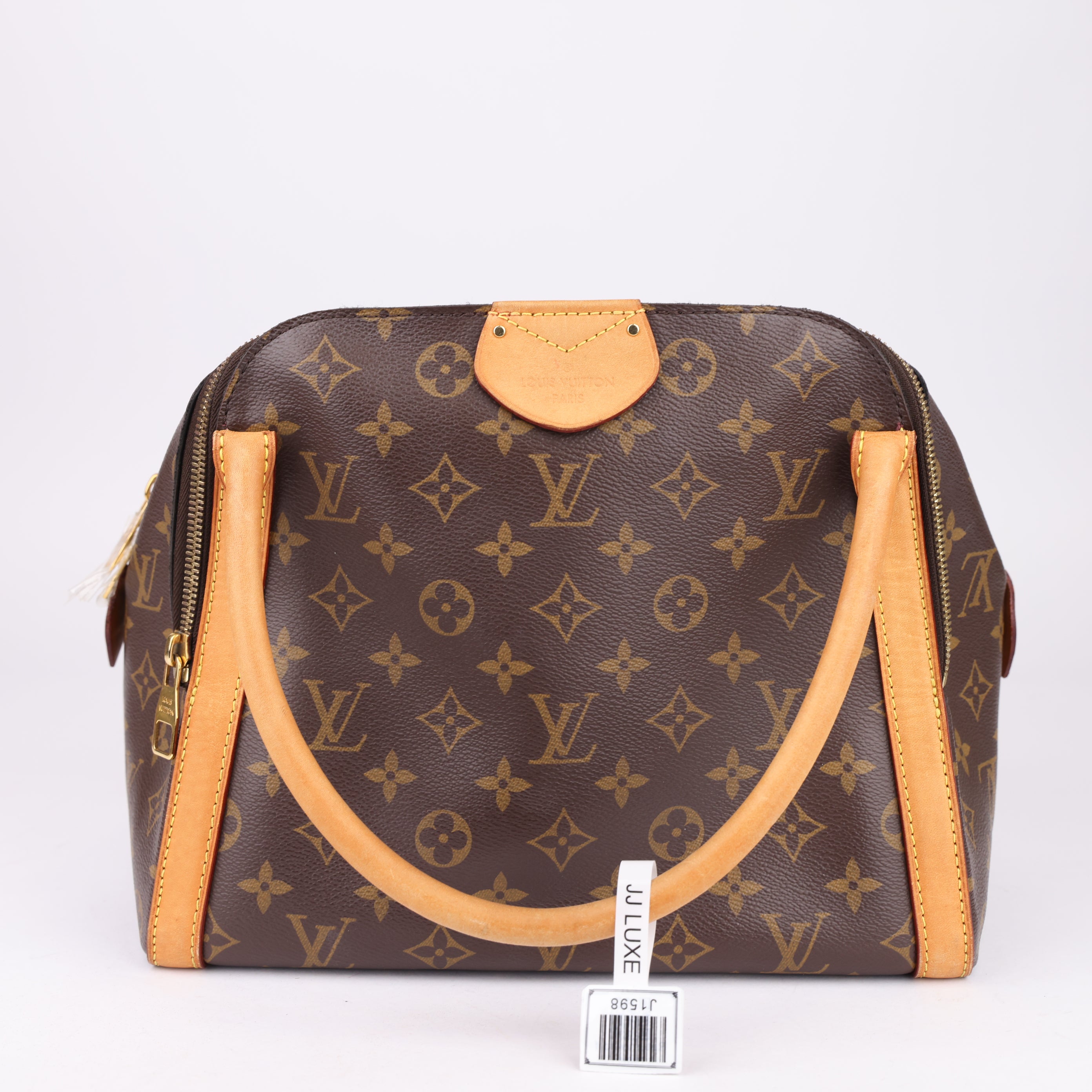 J1598 Louis Vuitton Brown Canvas Marais Bag- Pre Owned