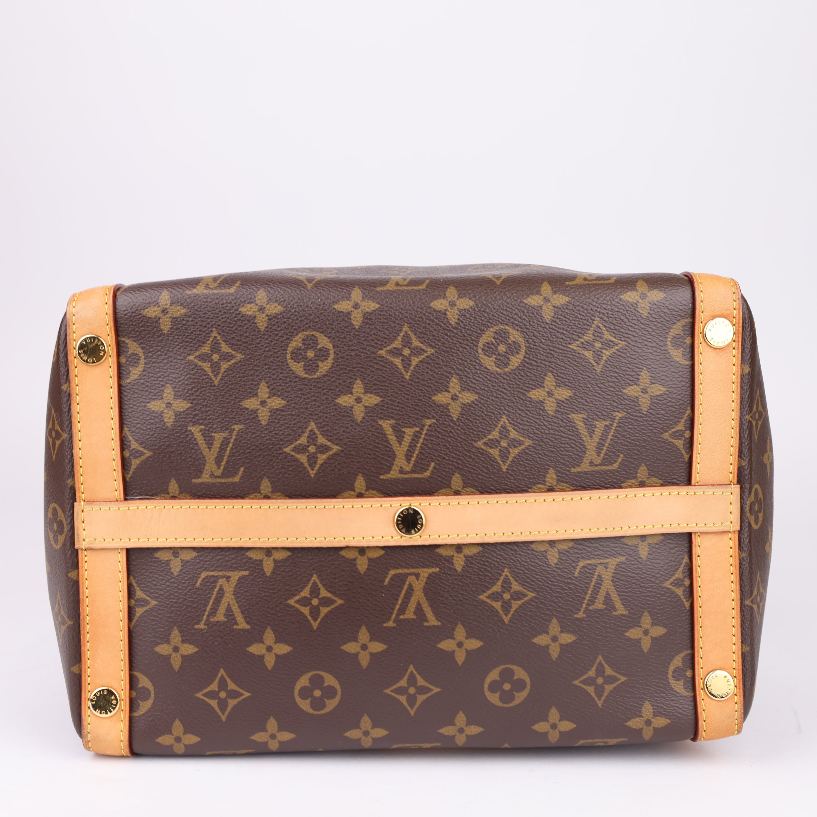 J1598 Louis Vuitton Brown Canvas Marais Bag- Pre Owned