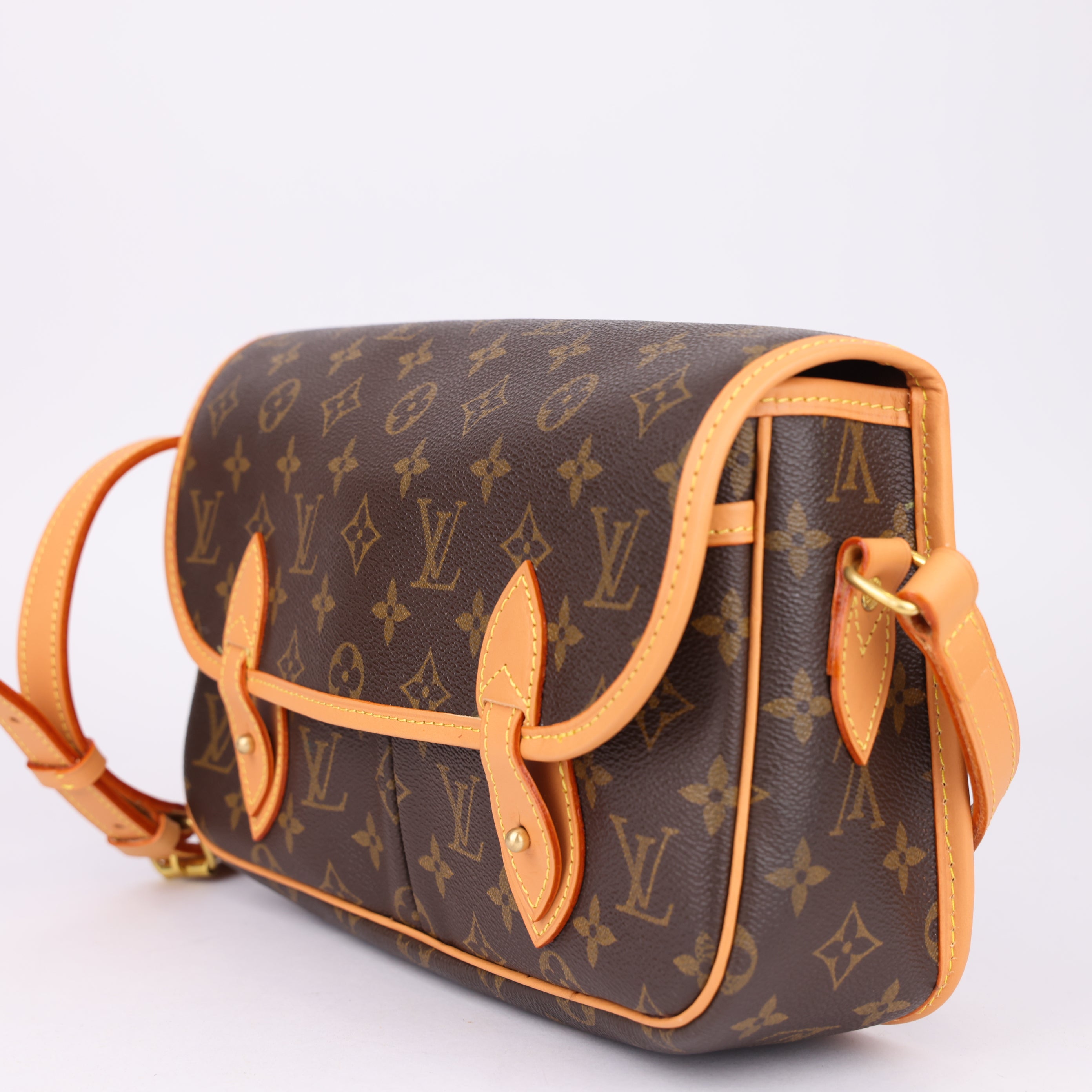 J1756 Louis Vuitton Monogram Gibeciere MM Bag- Pre Owned