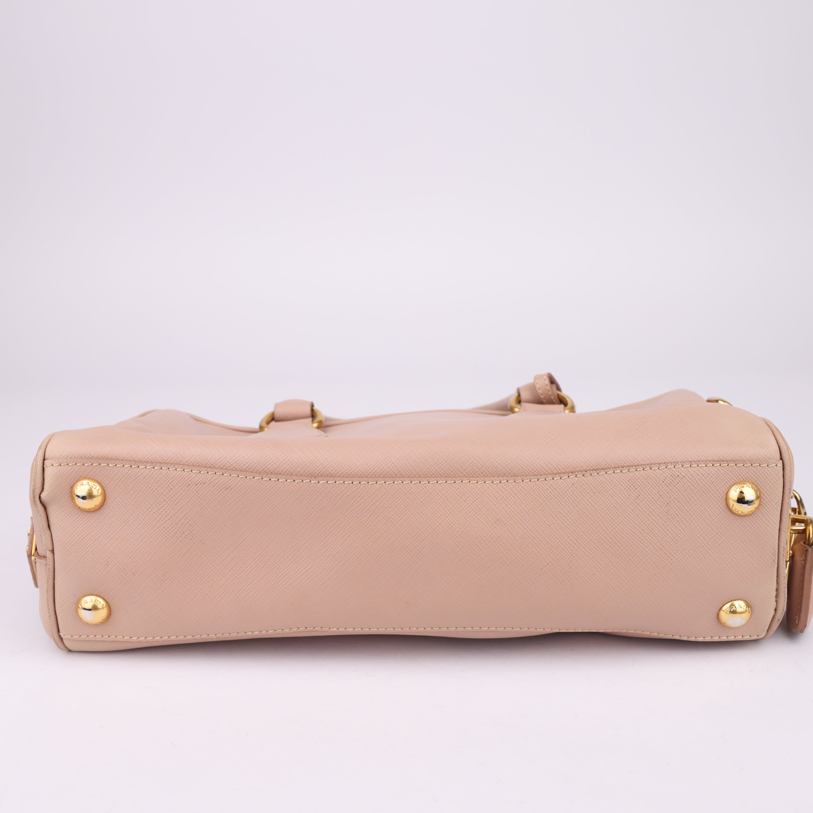 J1545 Prada Saffiano Lux Bauletto Bag- Pre Owned