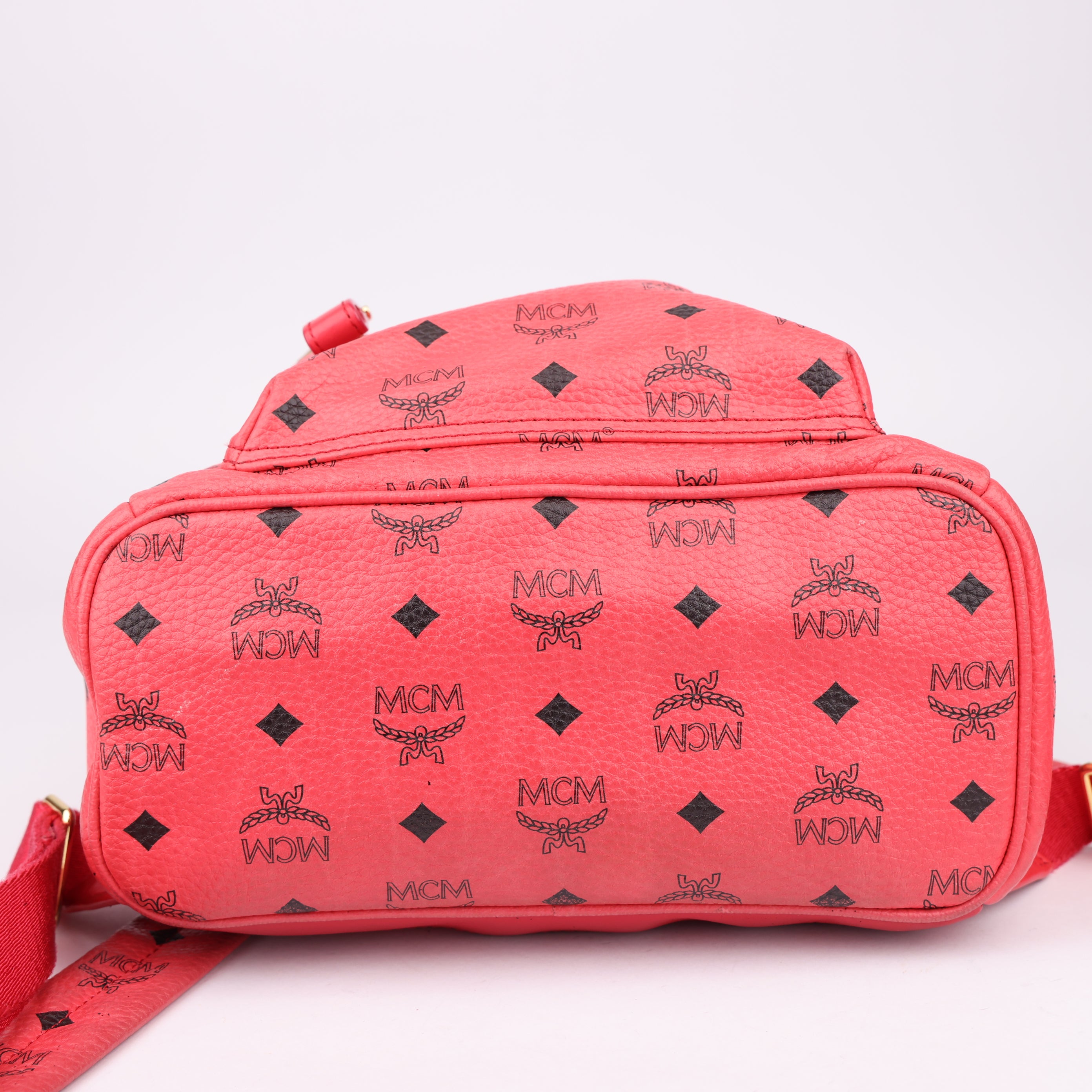 J1560 MCM Mini Studded Visetos Backpack- Pre Owned