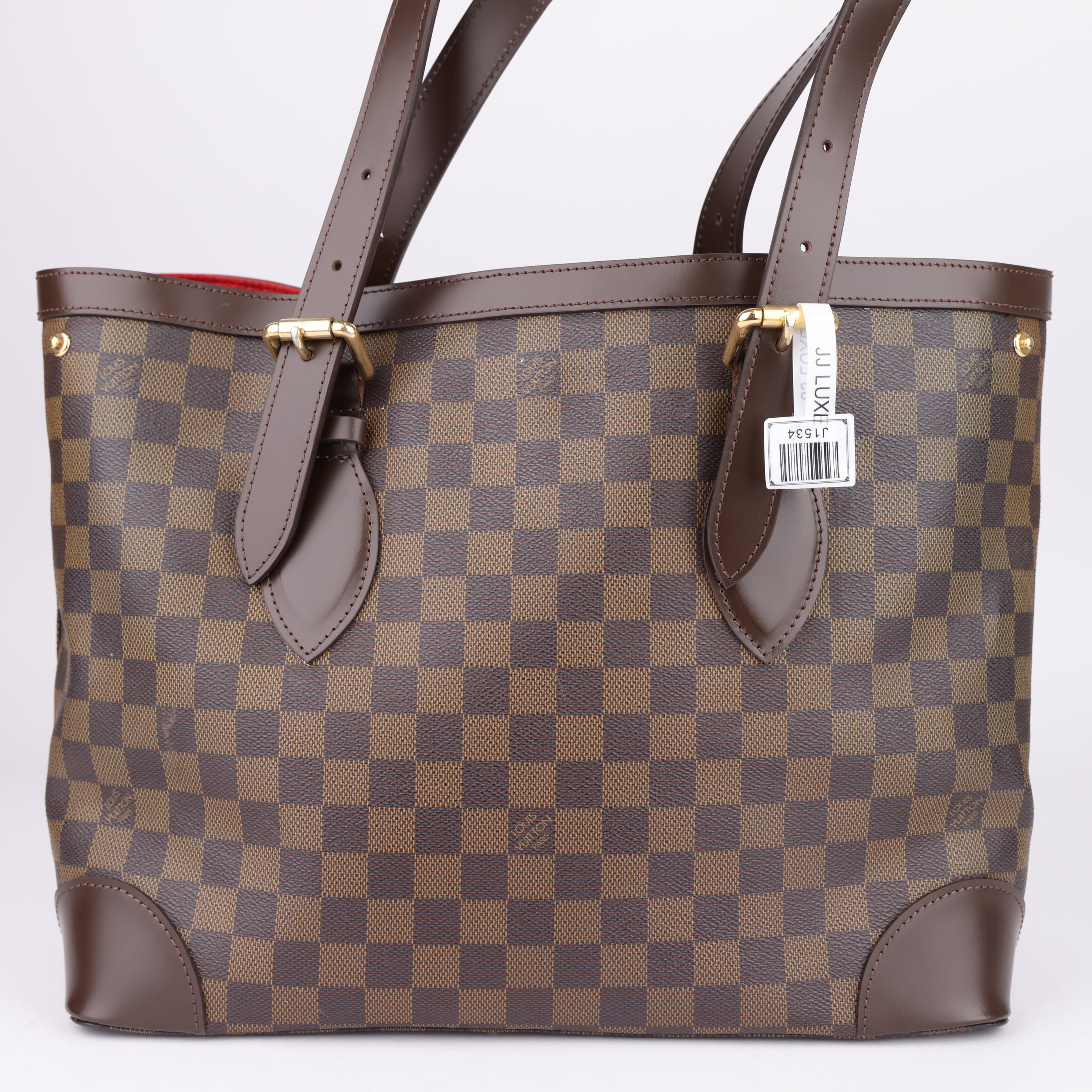 J1534 Louis Vuitton Hampstead Shoulder Bag MM Brown Canvas- Pre Owned