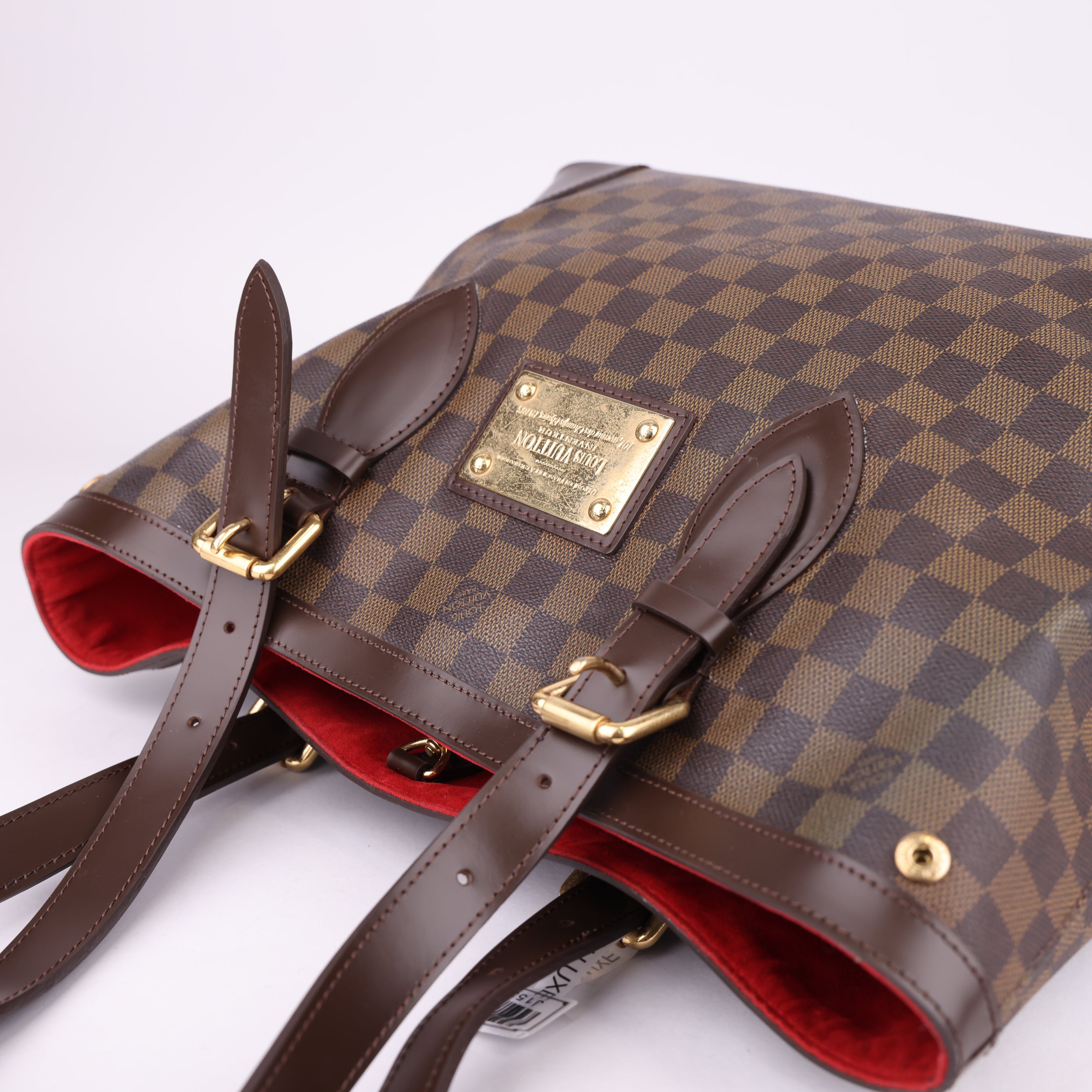 J1534 Louis Vuitton Hampstead Shoulder Bag MM Brown Canvas- Pre Owned